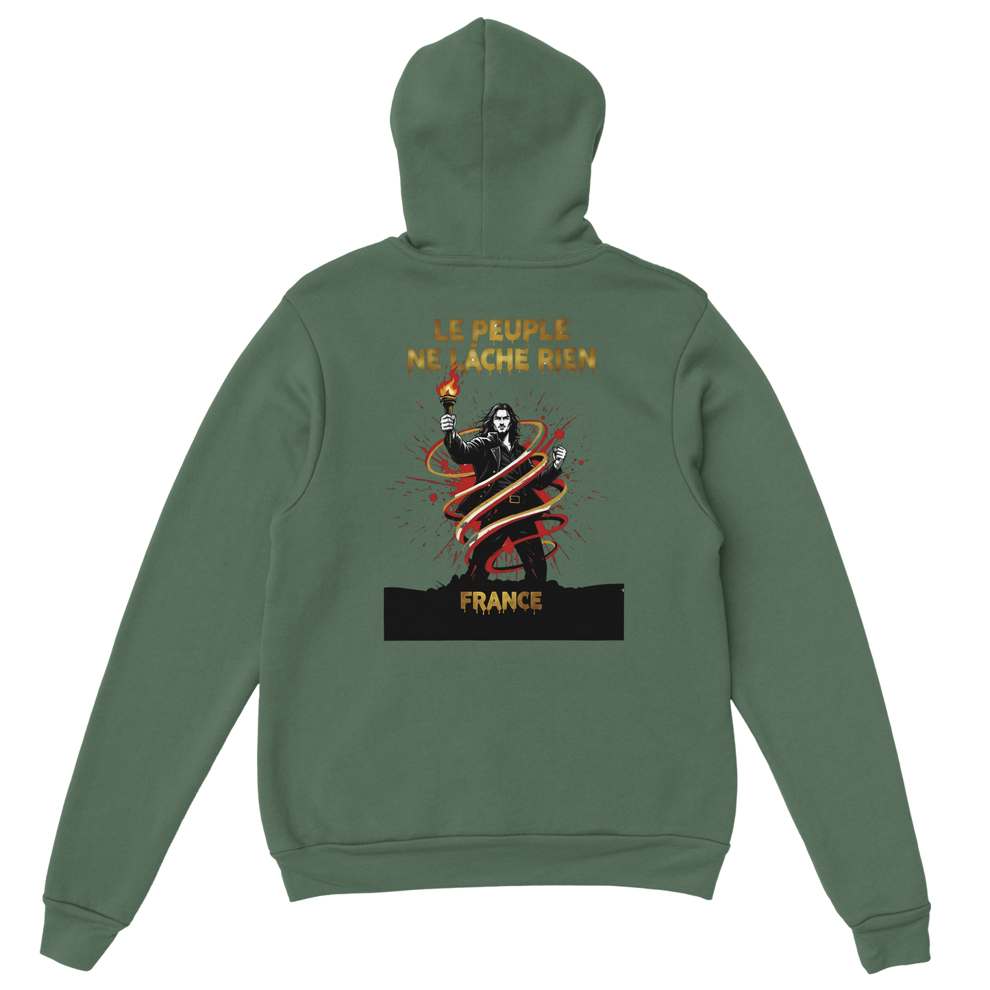 "The people don't give up" hoodie - classic French style for men | Gildan® 18500