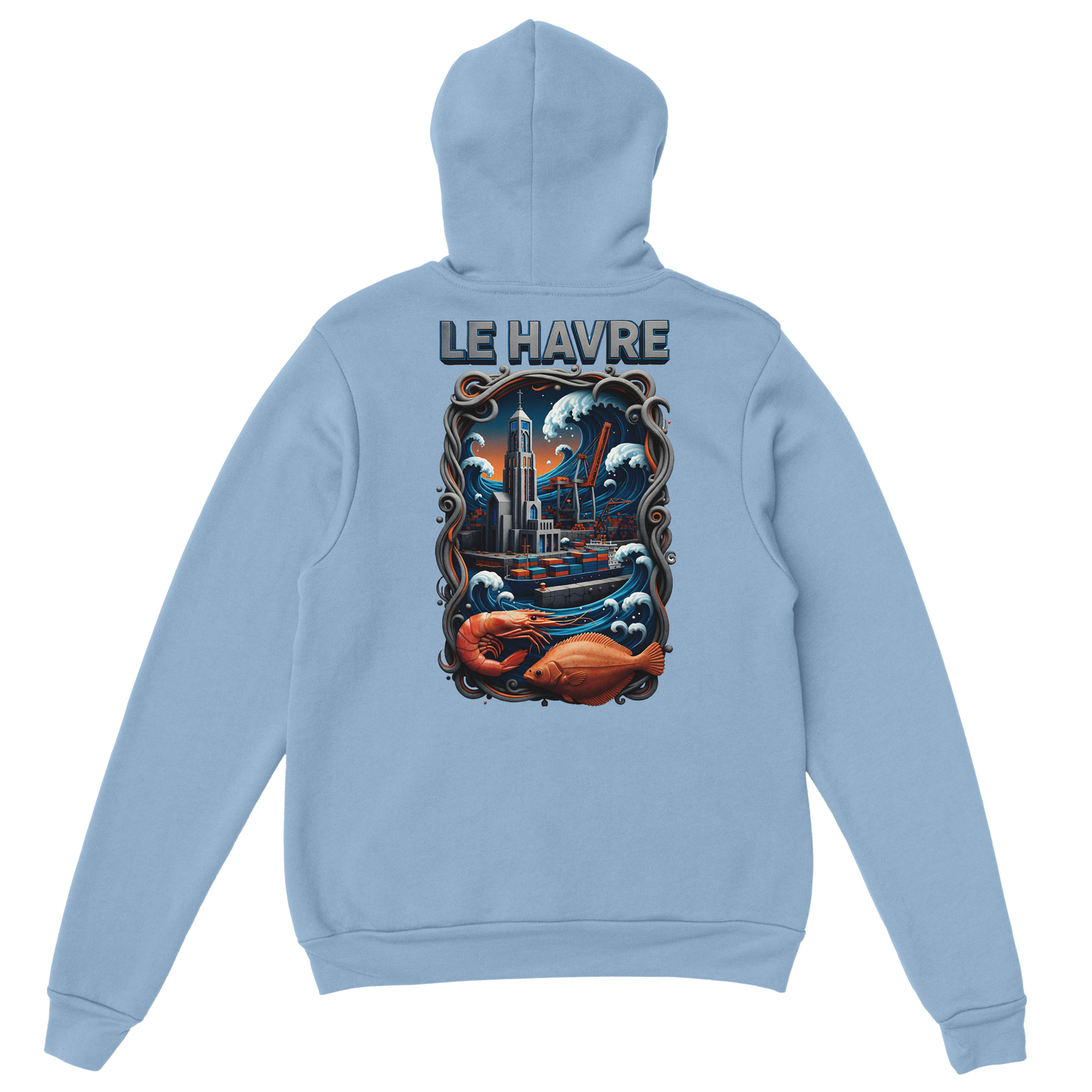 Sweat à capuche unisexe Le Havre