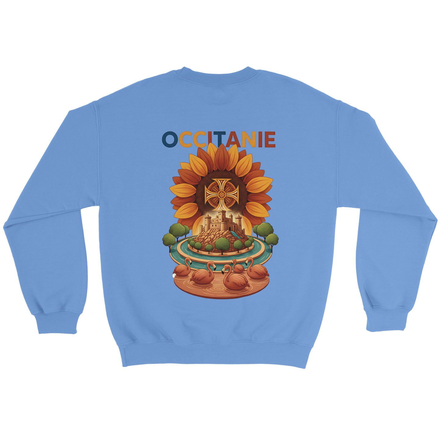 Unisex-Sweatshirt, klassischer Rundhalsausschnitt Occitanie | Gildan® 18000