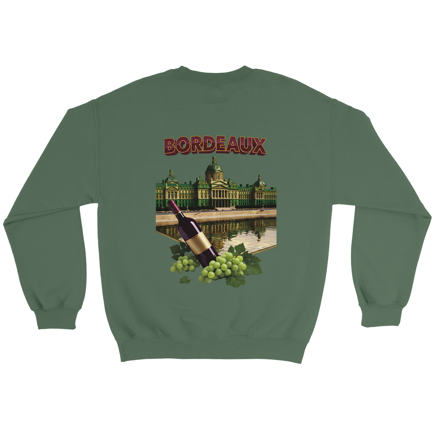 Unisex city burgundy classic crewneck sweatshirt | Gildan® 18000