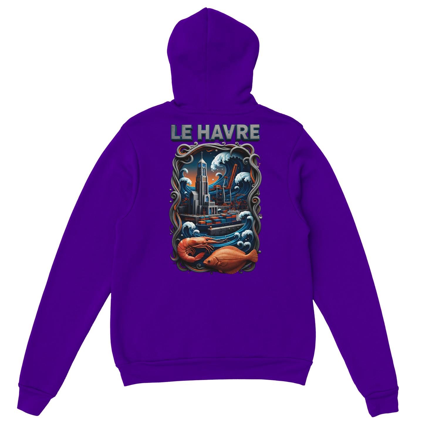 Sweat à capuche unisexe Le Havre
