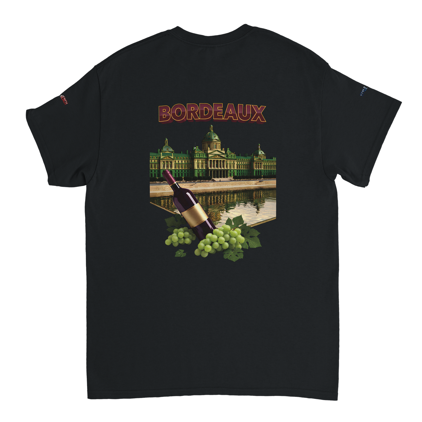 Unisex burgundy French city crewneck heavy t-shirt | Gildan® 5000