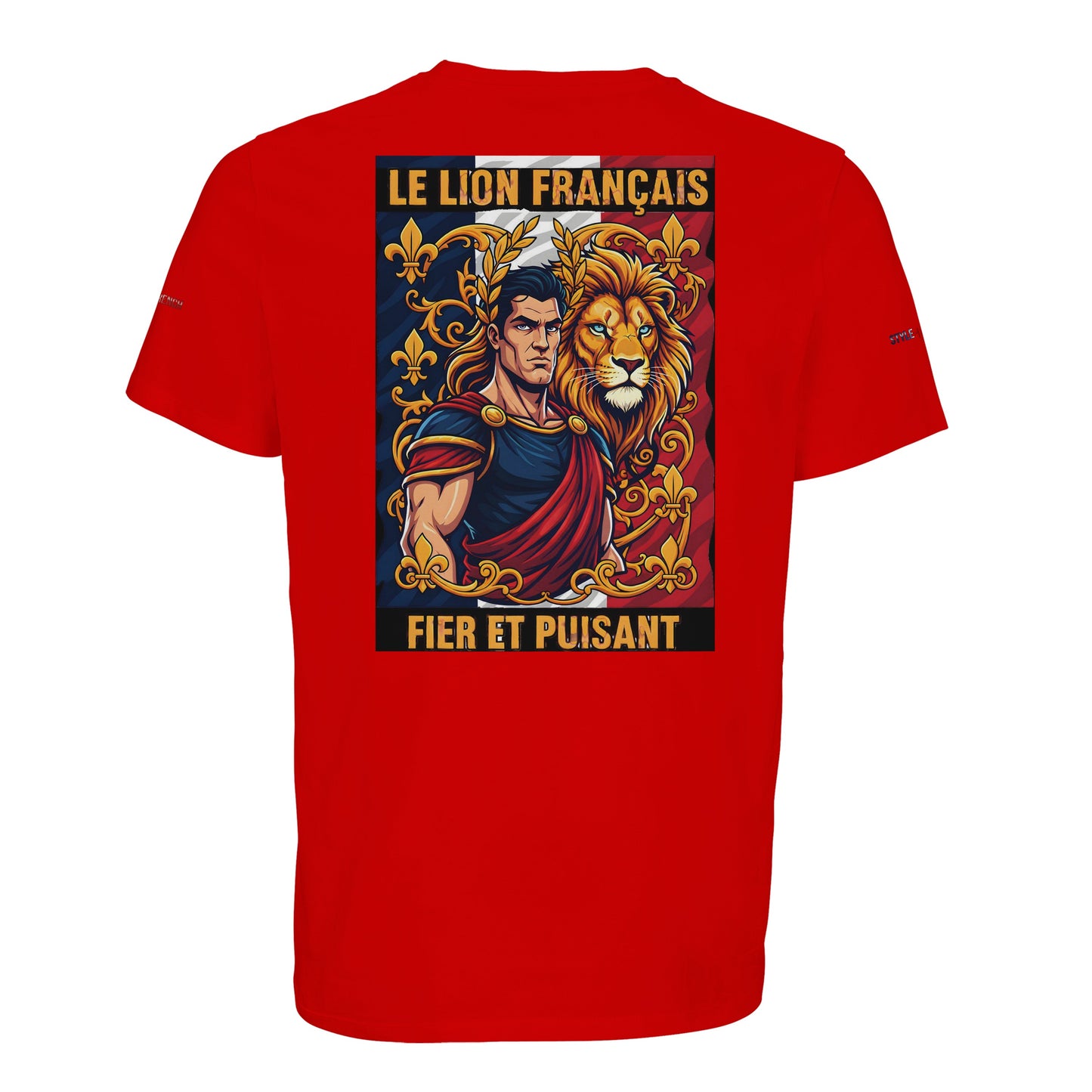 Men's T-shirt strong lion French style organic in conversion cotton | SOL'S Legend 03981