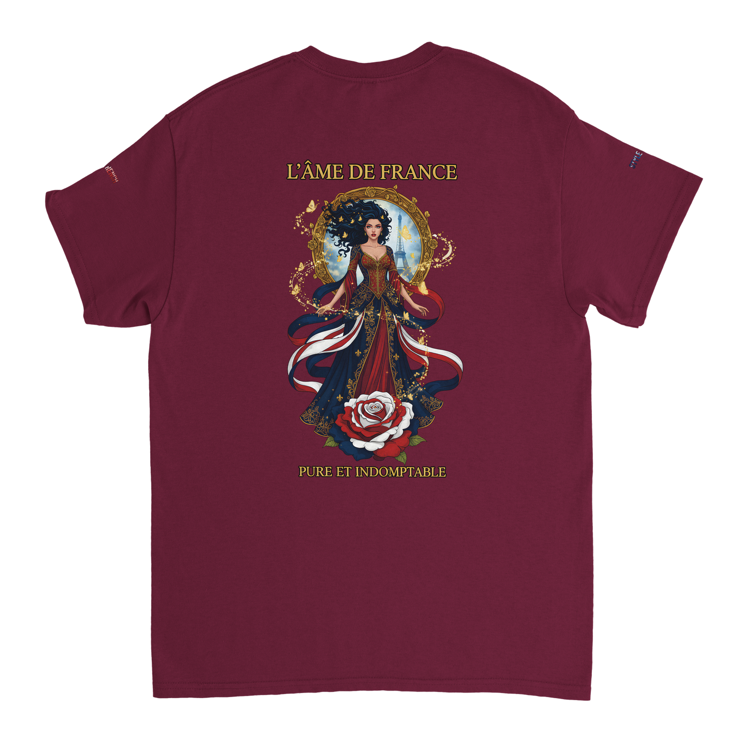 Women's T-shirt The Soul of France French Style Heavyweight Crewneck | Gildan® 5000