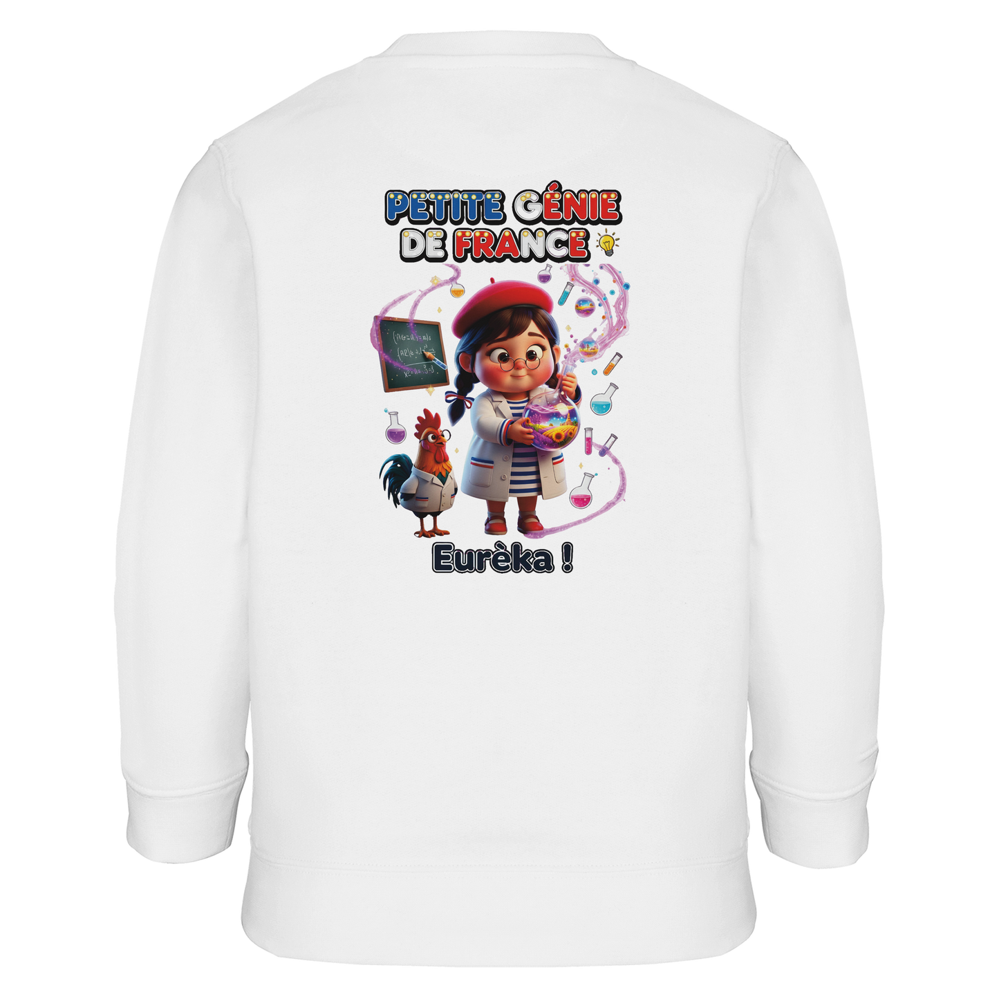 Girl's "Little Genius of France" Recycled Blend Sweatshirt | SOL'S Columbia Kids 04239