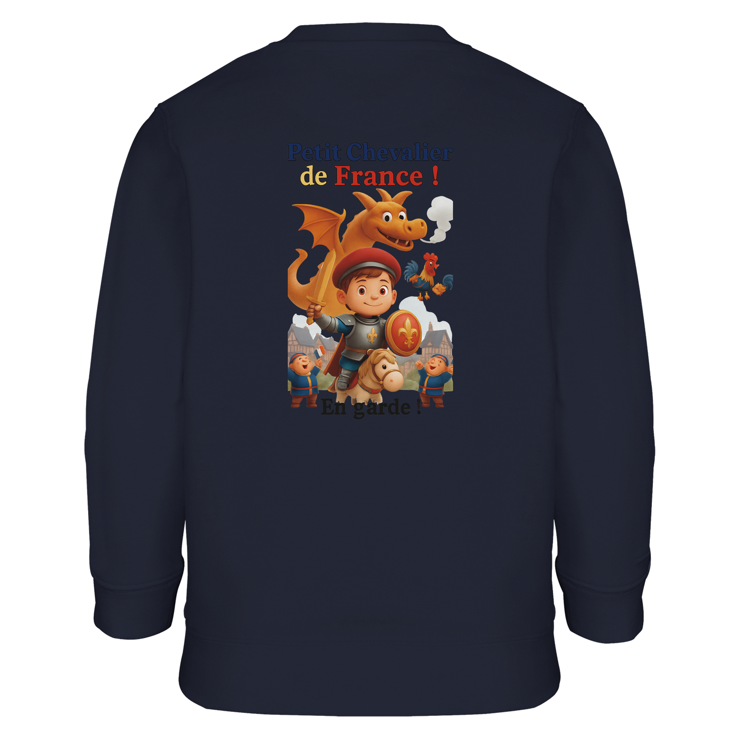 Sweatshirt für Jungen mit kleinem Frankreich-Ritter aus recyceltem Materialmix | SOL'S Columbia Kids 04239