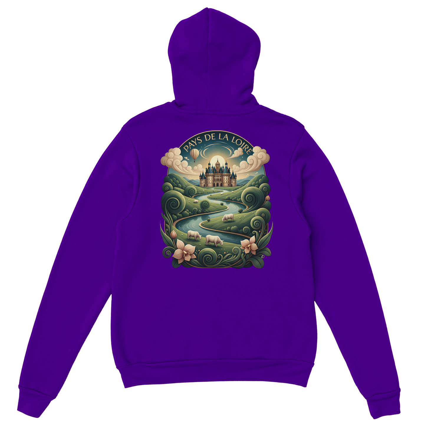 Klassischer Unisex-Kapuzenpullover Pays de la Loire | Gildan® 18500
