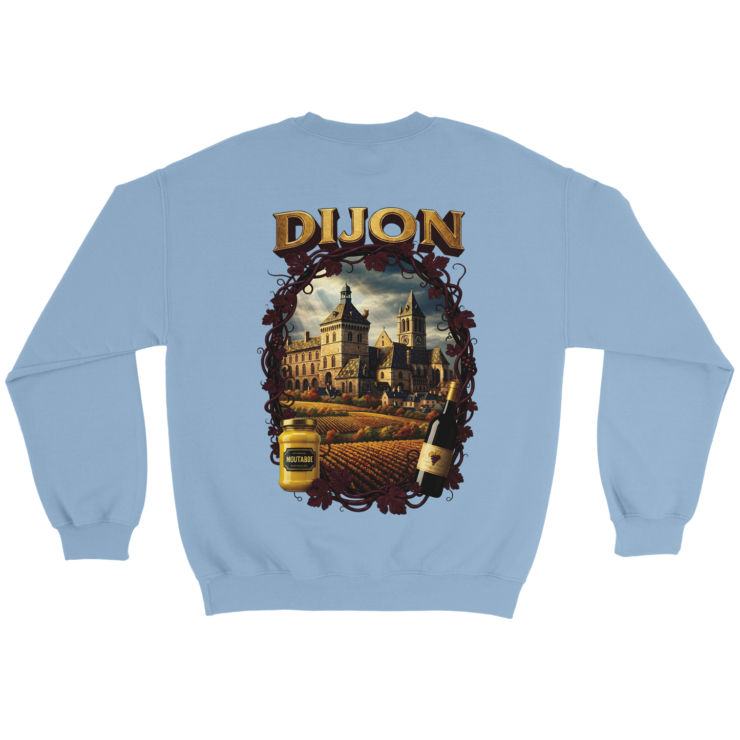 Unisex-Sweatshirt Dijon, Frankreich klassisch Rundhals | Gildan® 18000