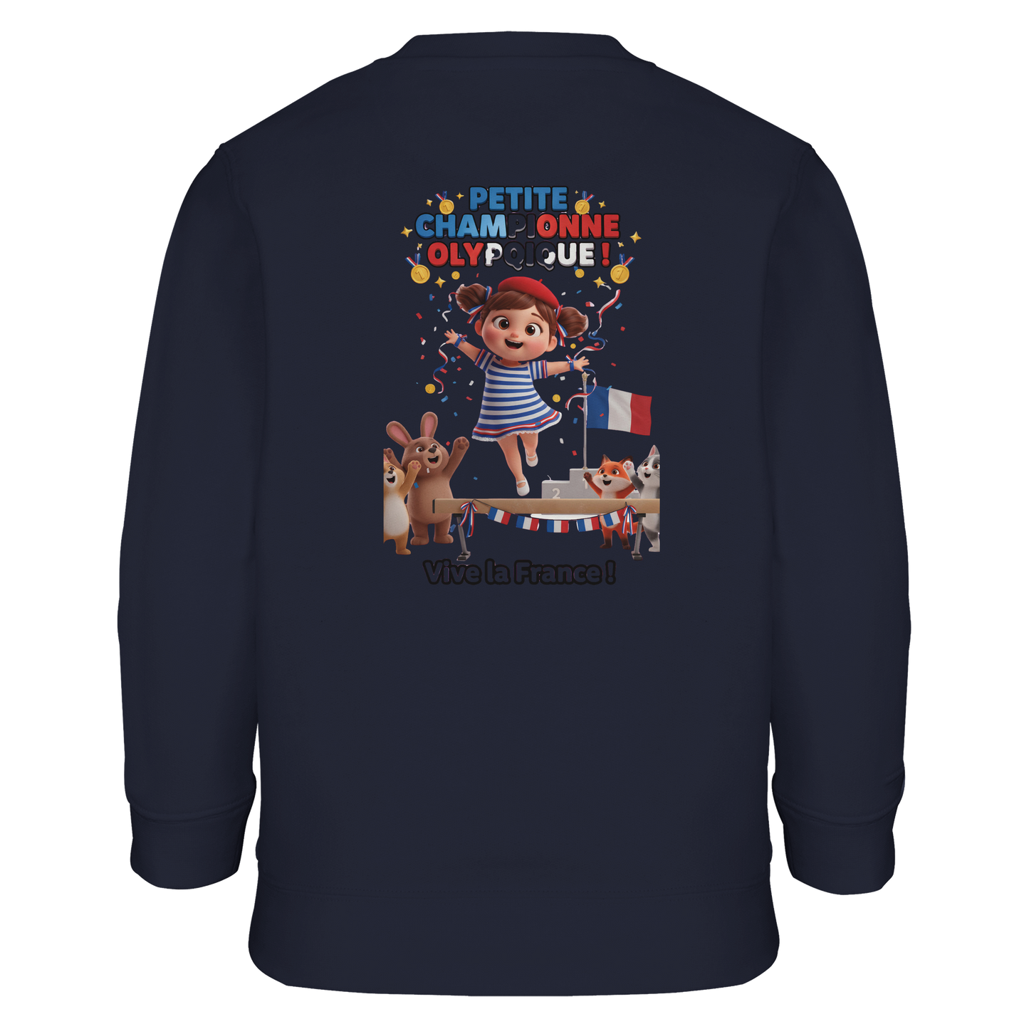 Girl's Little Olympic Champion Recycled Blend Sweatshirt | SOL'S Columbia Kids 04239
