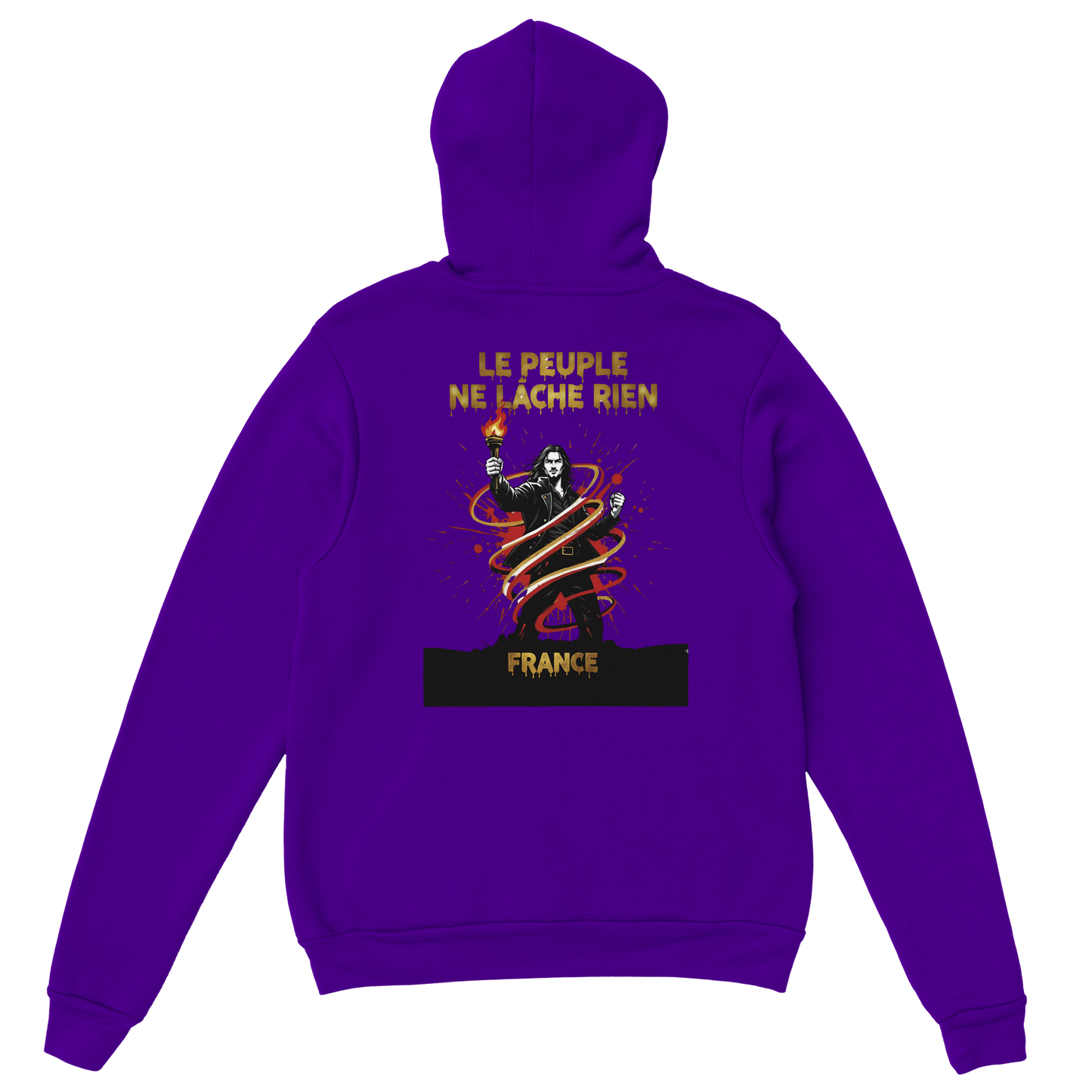 "The people don't give up" hoodie - classic French style for men | Gildan® 18500