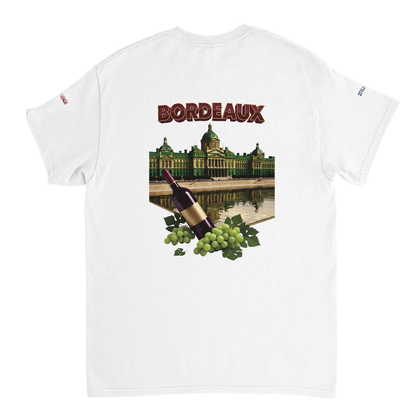 Unisex burgundy French city crewneck heavy t-shirt | Gildan® 5000