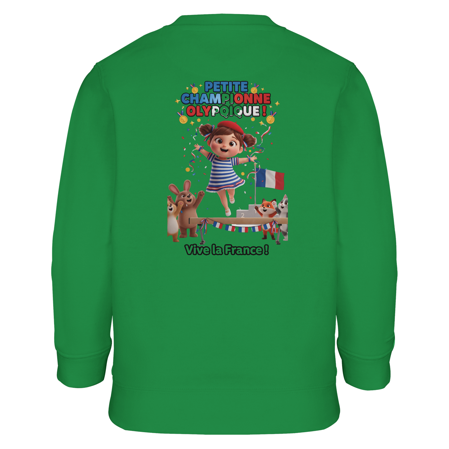 Girl's Little Olympic Champion Recycled Blend Sweatshirt | SOL'S Columbia Kids 04239