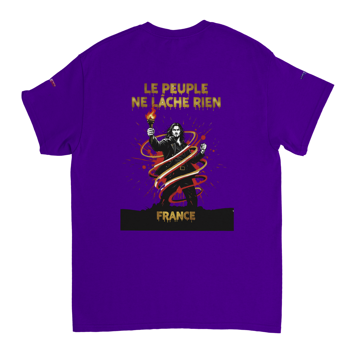 T-shirt Homme Le Peuple Ne Lâche Rien - Coton Premium