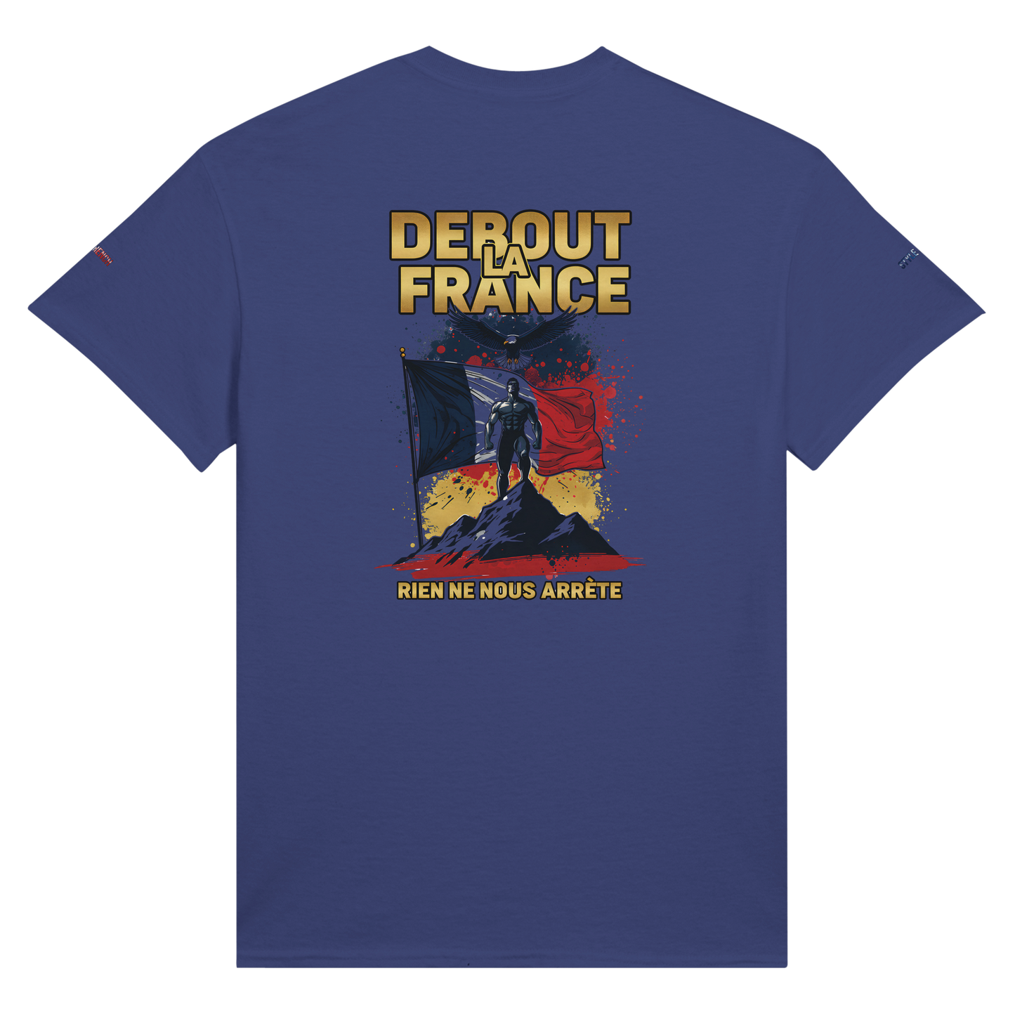 T-Shirt "Debout la France" | Rundhalsausschnitt aus ultra Baumwolle | Gildan 2000