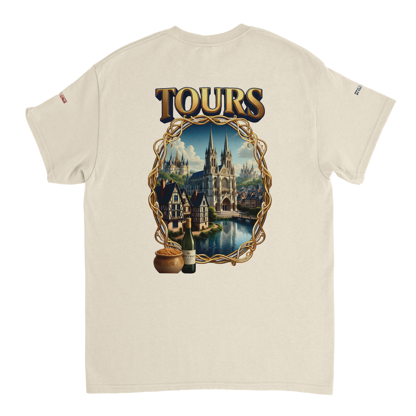 Unisex T-shirt Tours, France, thick crew neck | Gildan® 5000