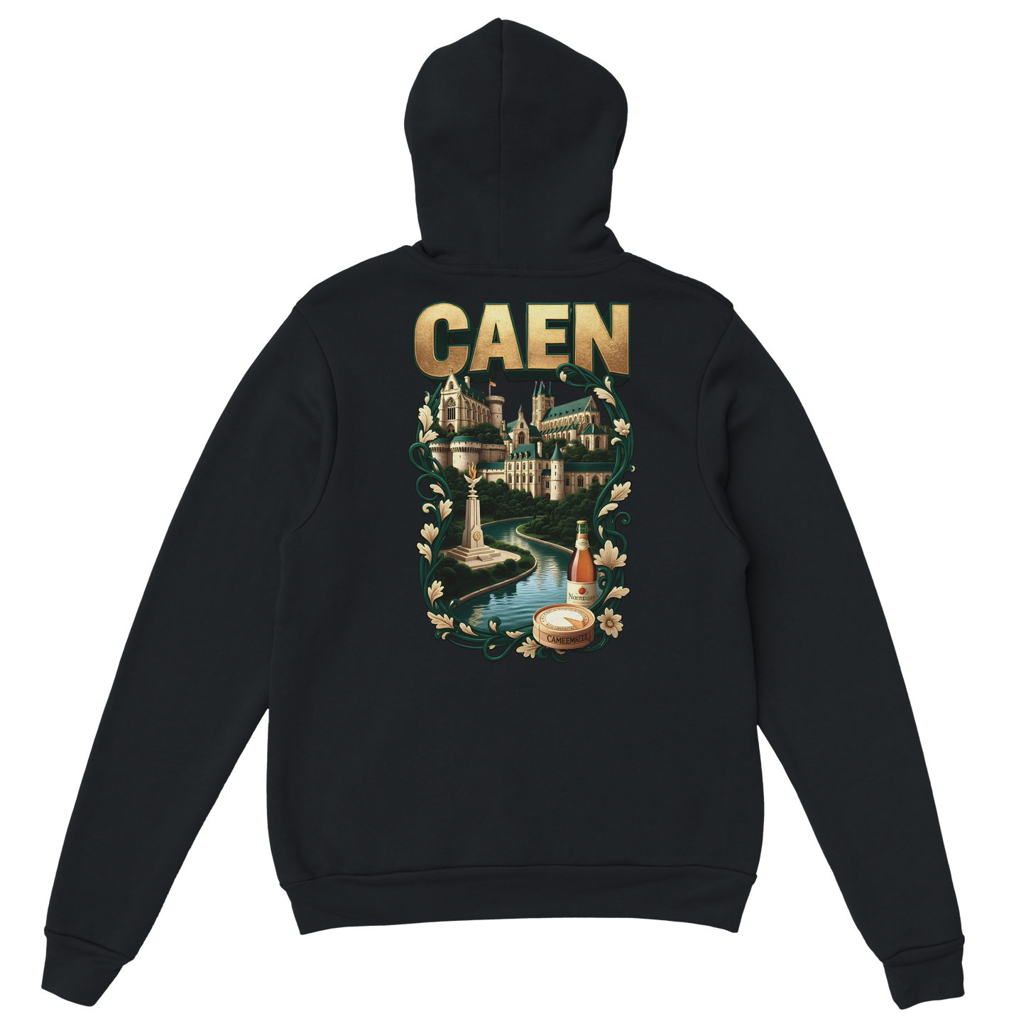 Kapuzenpullover "Caen, Stadt Frankreichs" Unisex Klassiker | Gildan® 18500