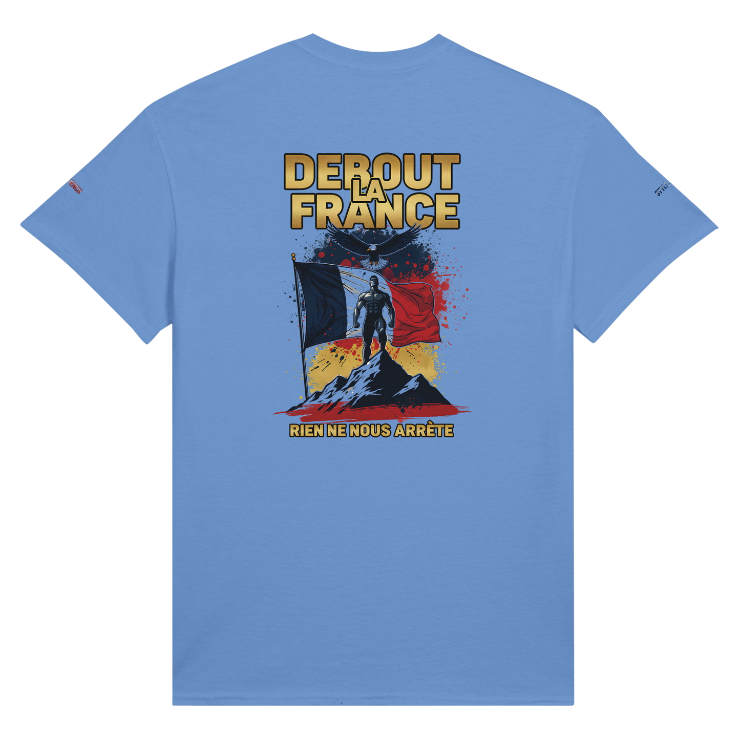 T-Shirt "Debout la France" | Rundhalsausschnitt aus ultra Baumwolle | Gildan 2000
