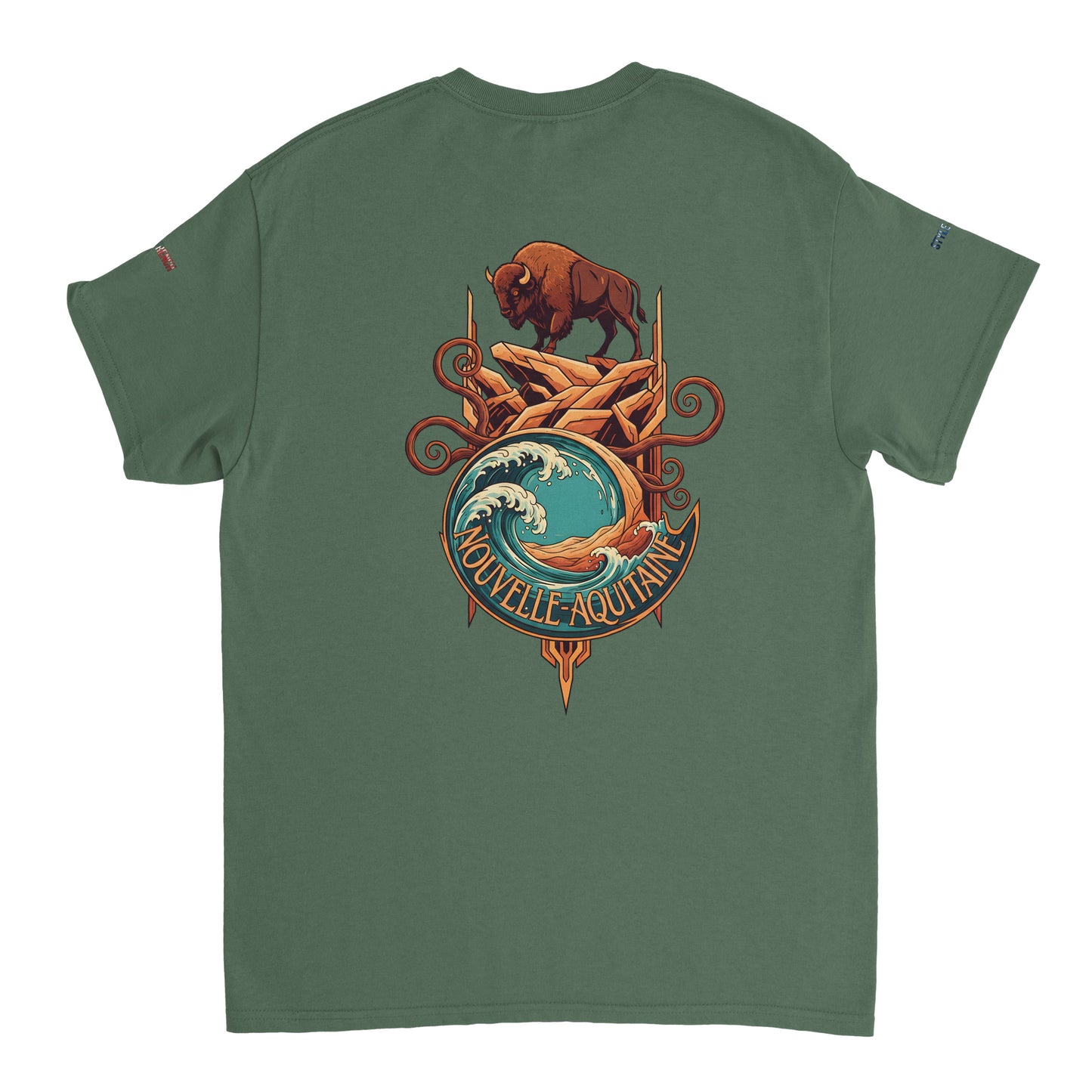 T-Shirt Neu-Aquitanien, dick, Rundhalsausschnitt | Gildan® 5000