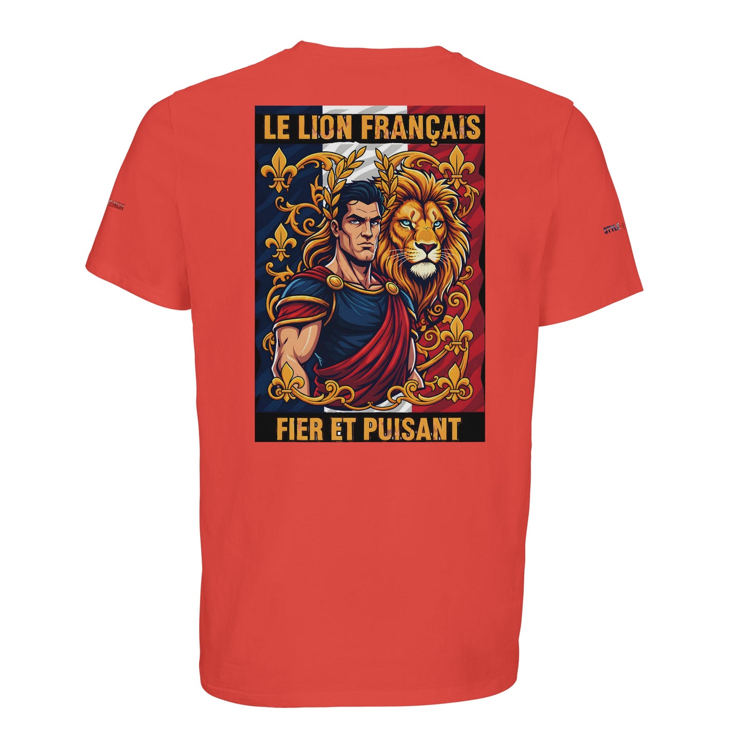 Men's T-shirt strong lion French style organic in conversion cotton | SOL'S Legend 03981