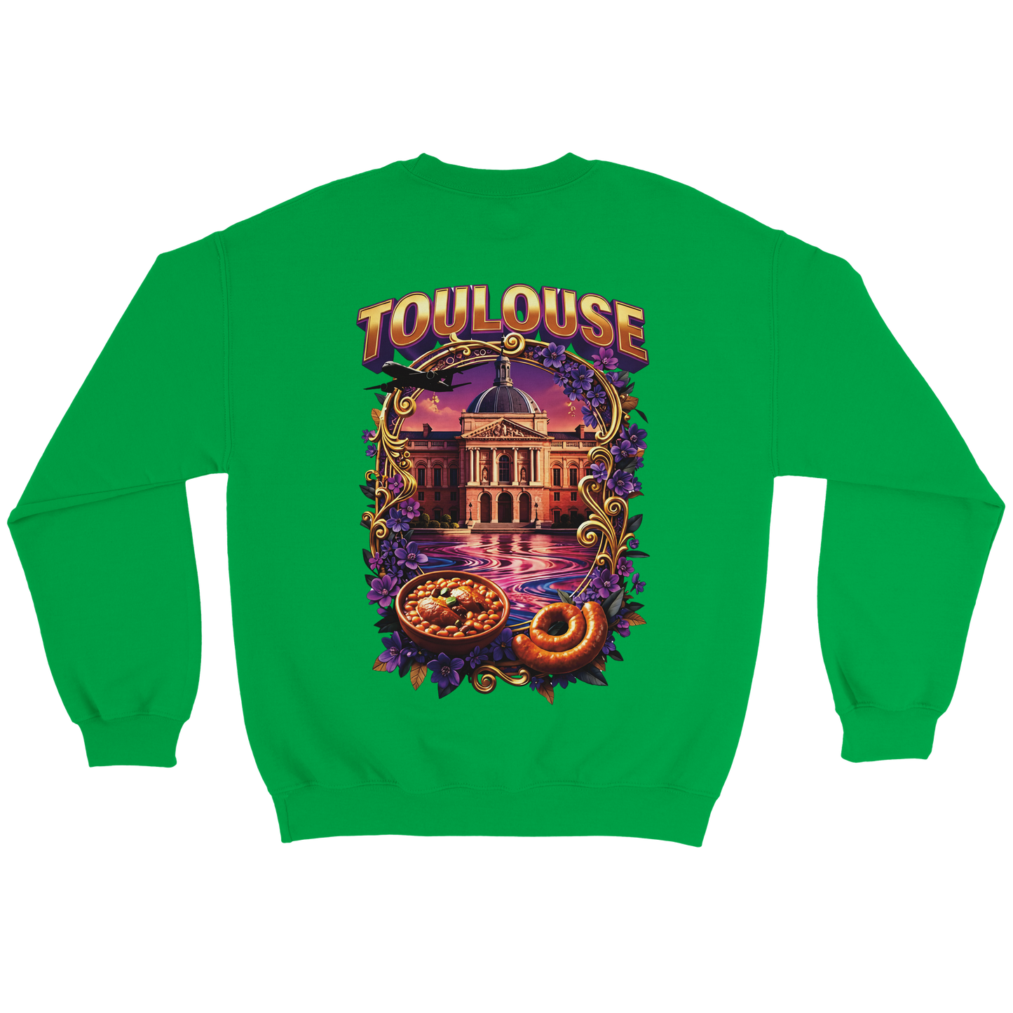 Unisex Sweatshirt Toulouse Classic French City Crewneck | Gildan® 18000