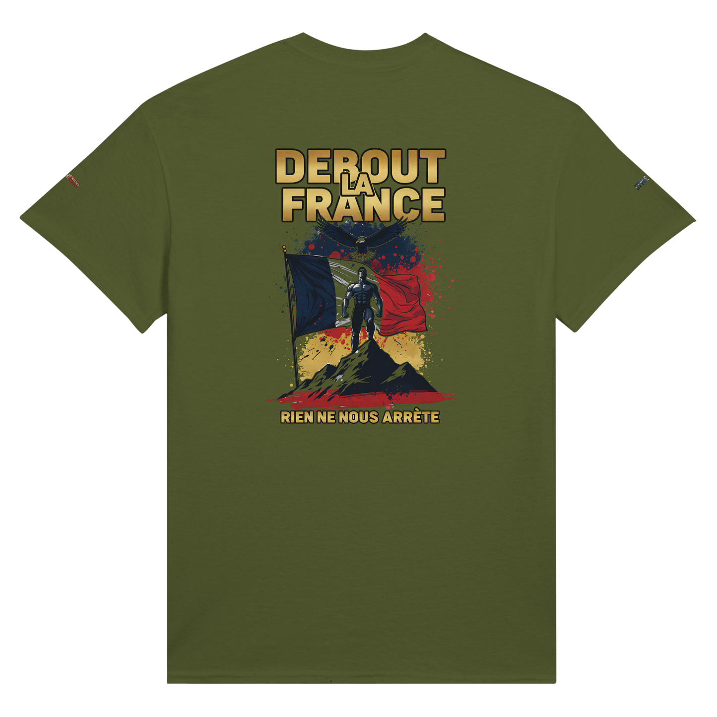 T-Shirt "Debout la France" | Rundhalsausschnitt aus ultra Baumwolle | Gildan 2000