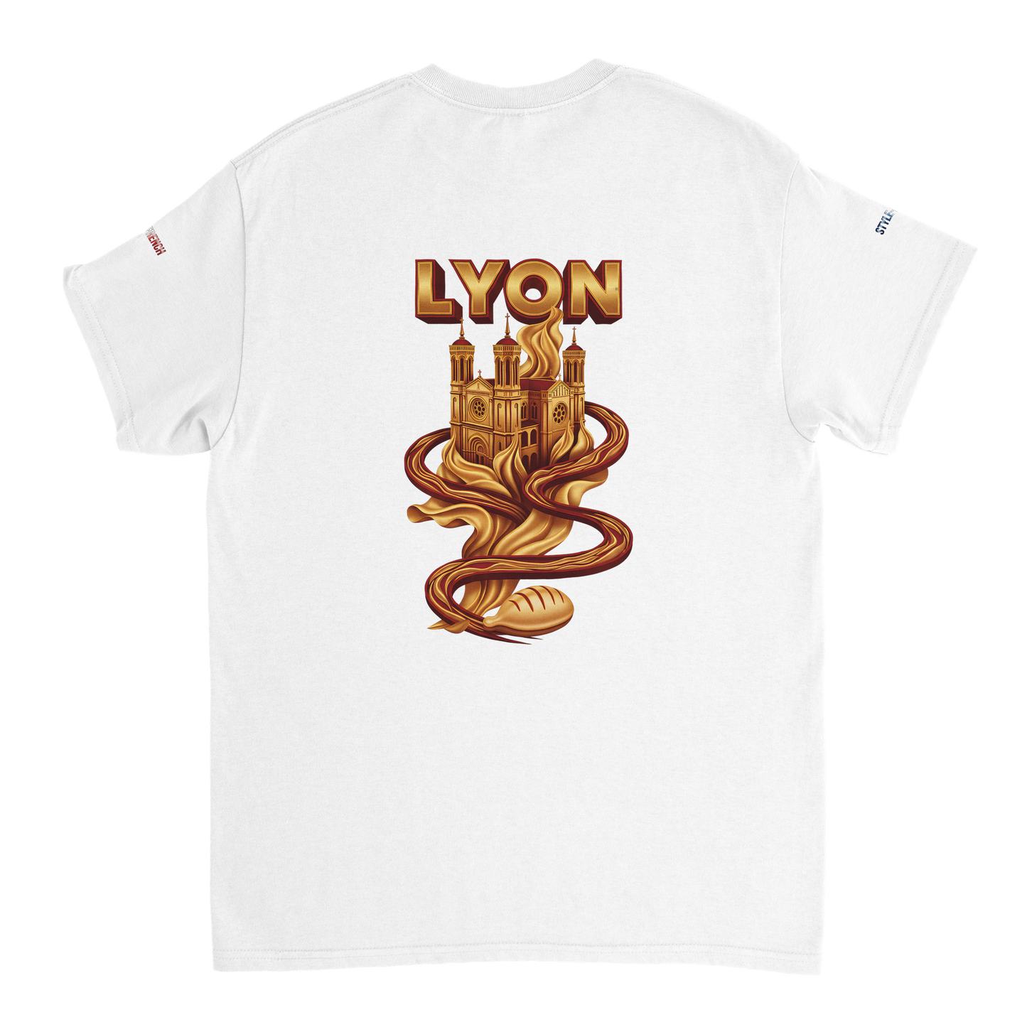 Unisex-T-Shirt Lyon Stadt Frankreich dick Rundhals | Gildan® 5000
