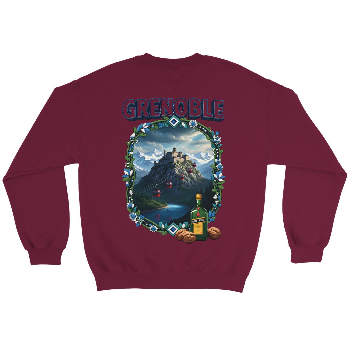 Grenoble city of France classic unisex crewneck sweatshirt | Gildan® 18000