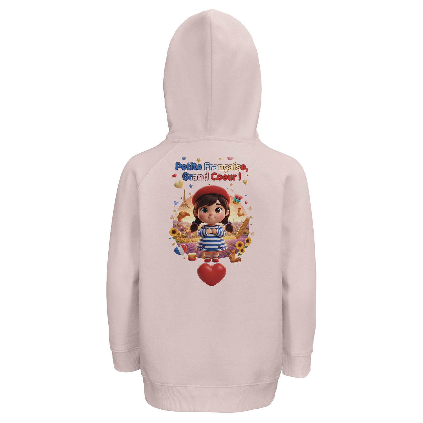 Kapuzenpullover Mädchen Französin mit großem Herzen Bio | SOL'S Stellar Kids 03576