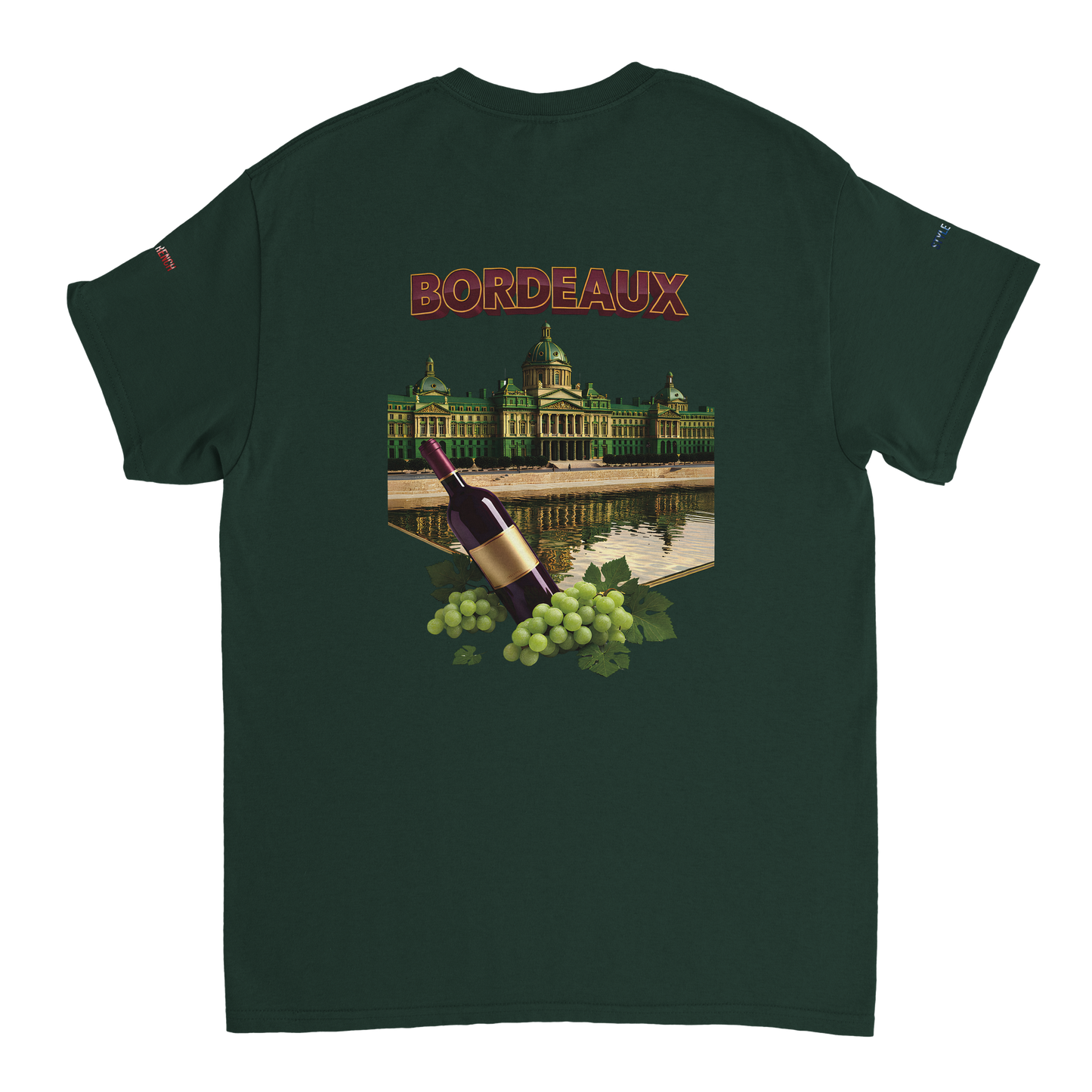 Unisex burgundy French city crewneck heavy t-shirt | Gildan® 5000