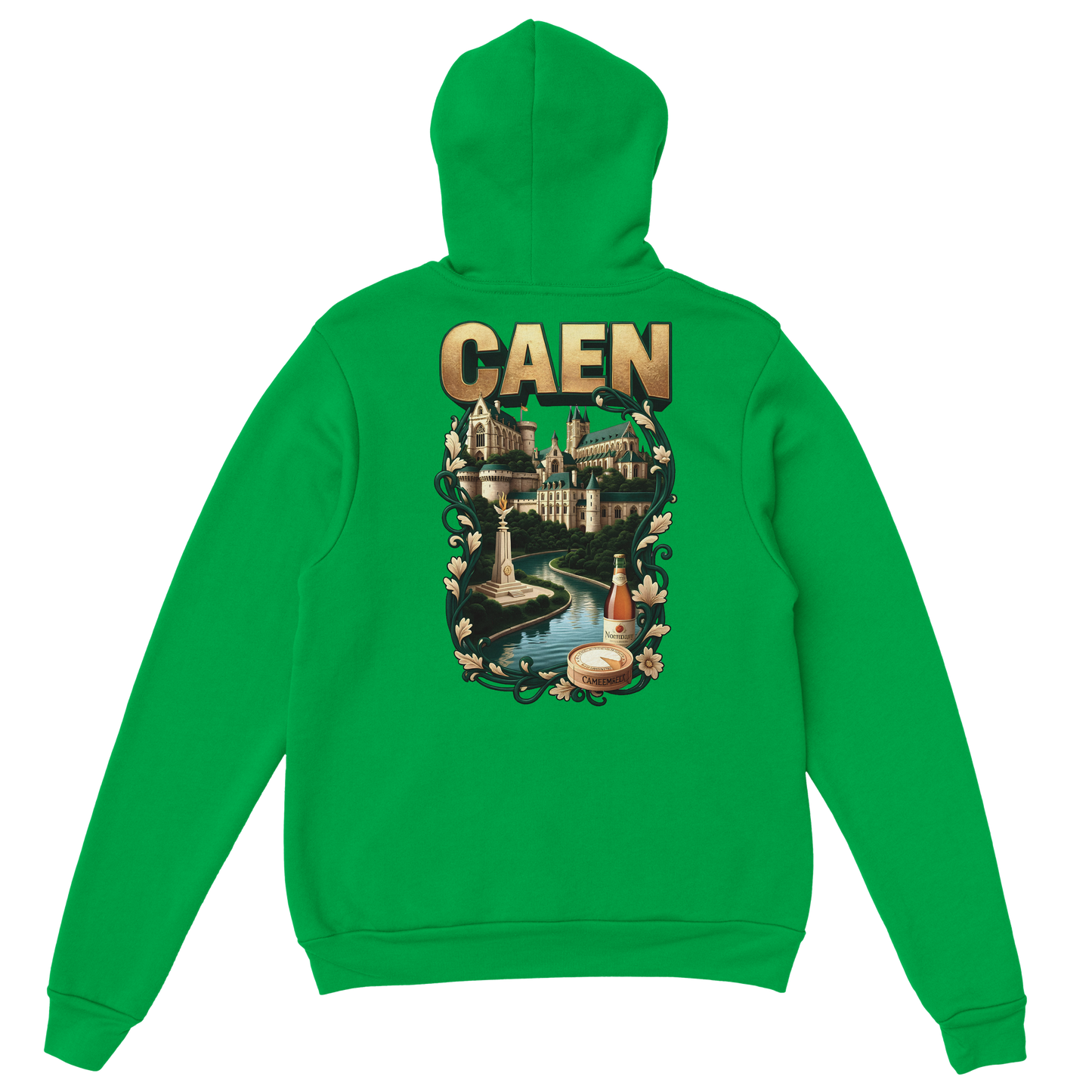 Kapuzenpullover "Caen, Stadt Frankreichs" Unisex Klassiker | Gildan® 18500