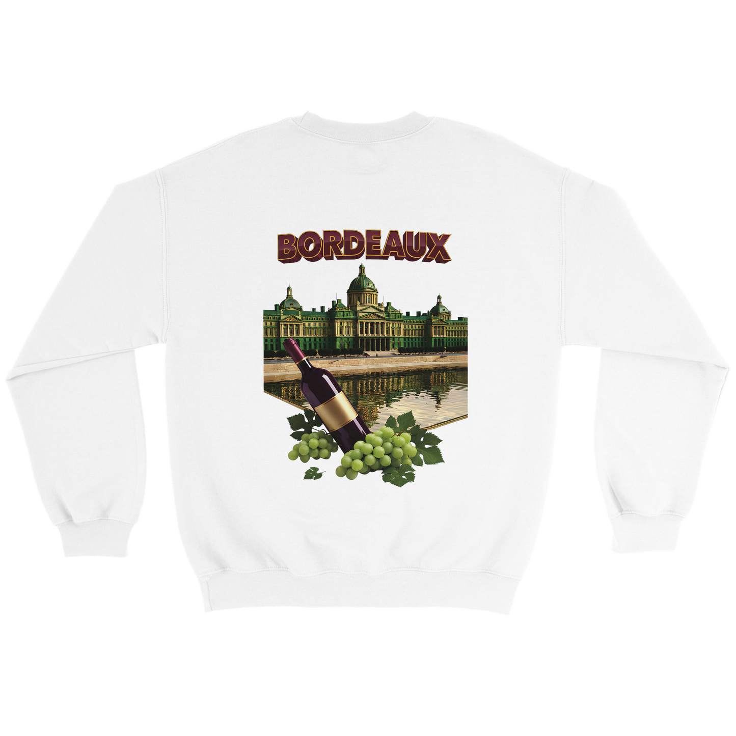 Unisex city burgundy classic crewneck sweatshirt | Gildan® 18000