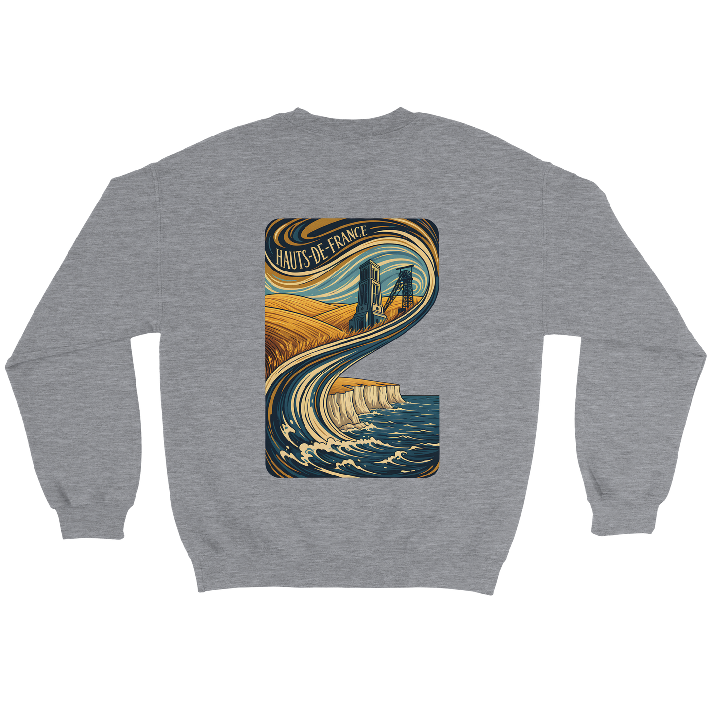 Unisex Nord-Pas-de-Calais classic crewneck sweatshirt | Gildan® 18000