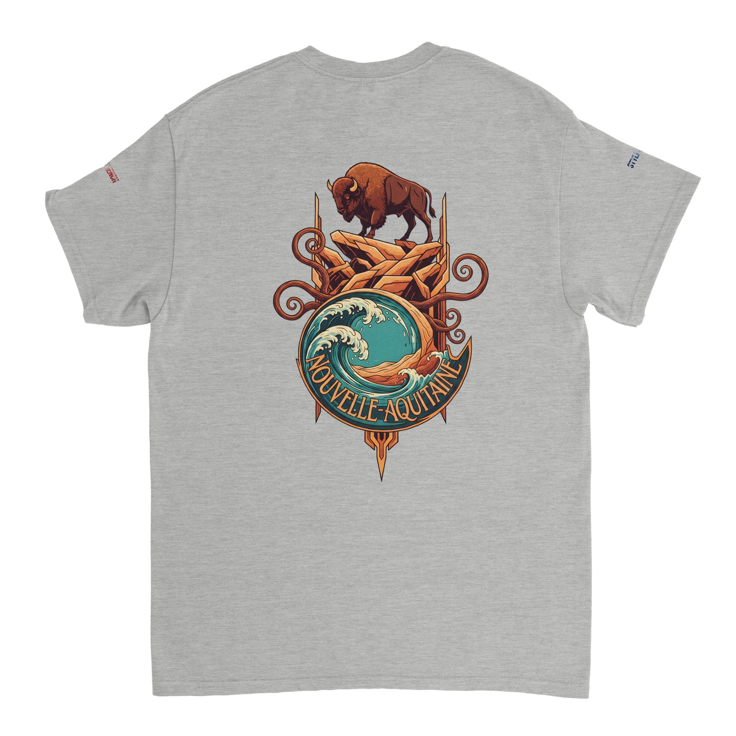 T-Shirt Neu-Aquitanien, dick, Rundhalsausschnitt | Gildan® 5000