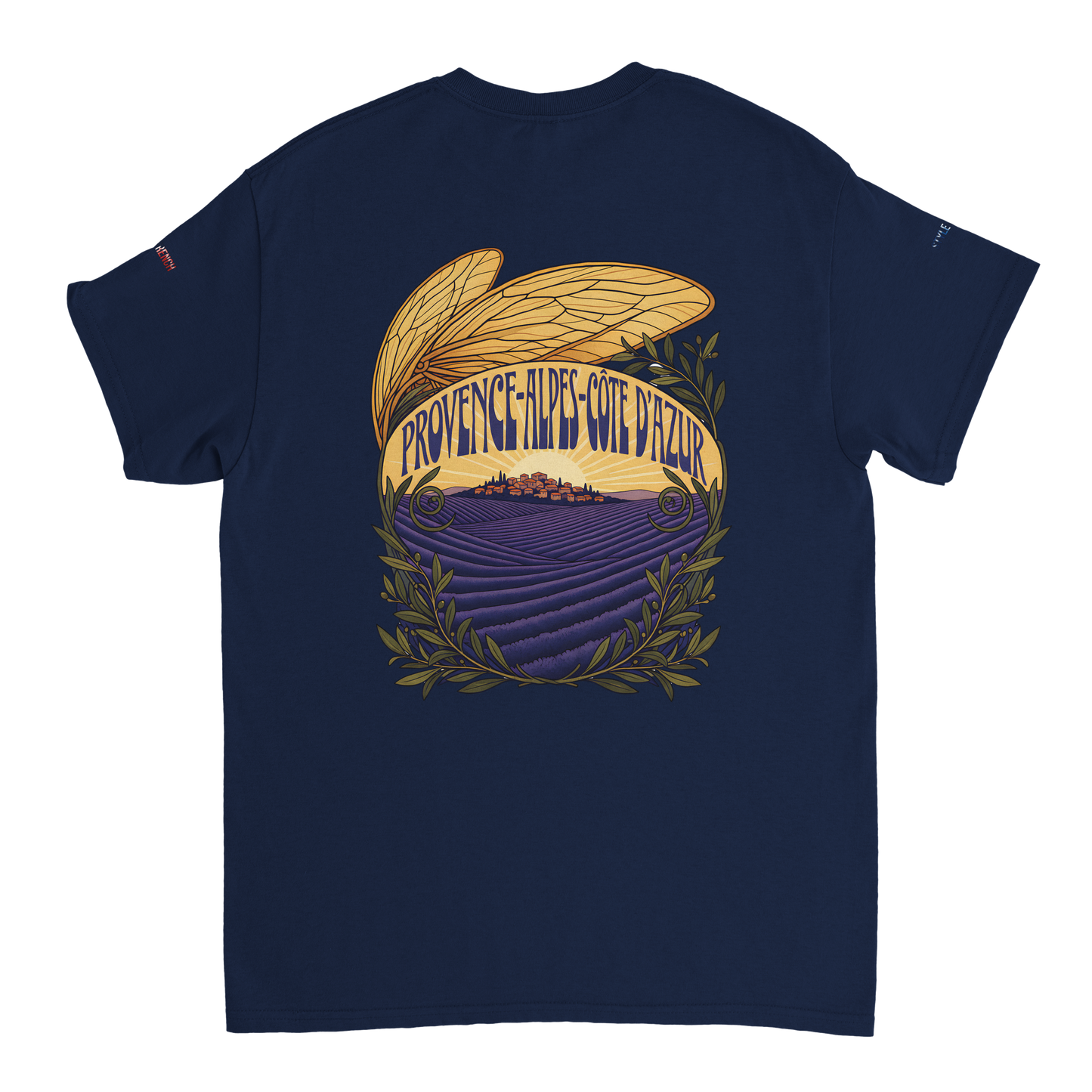 Unisex T-Shirt Provence-Alpes-Côte d'Azur, schwerer Rundhalsausschnitt | Gildan® 5000