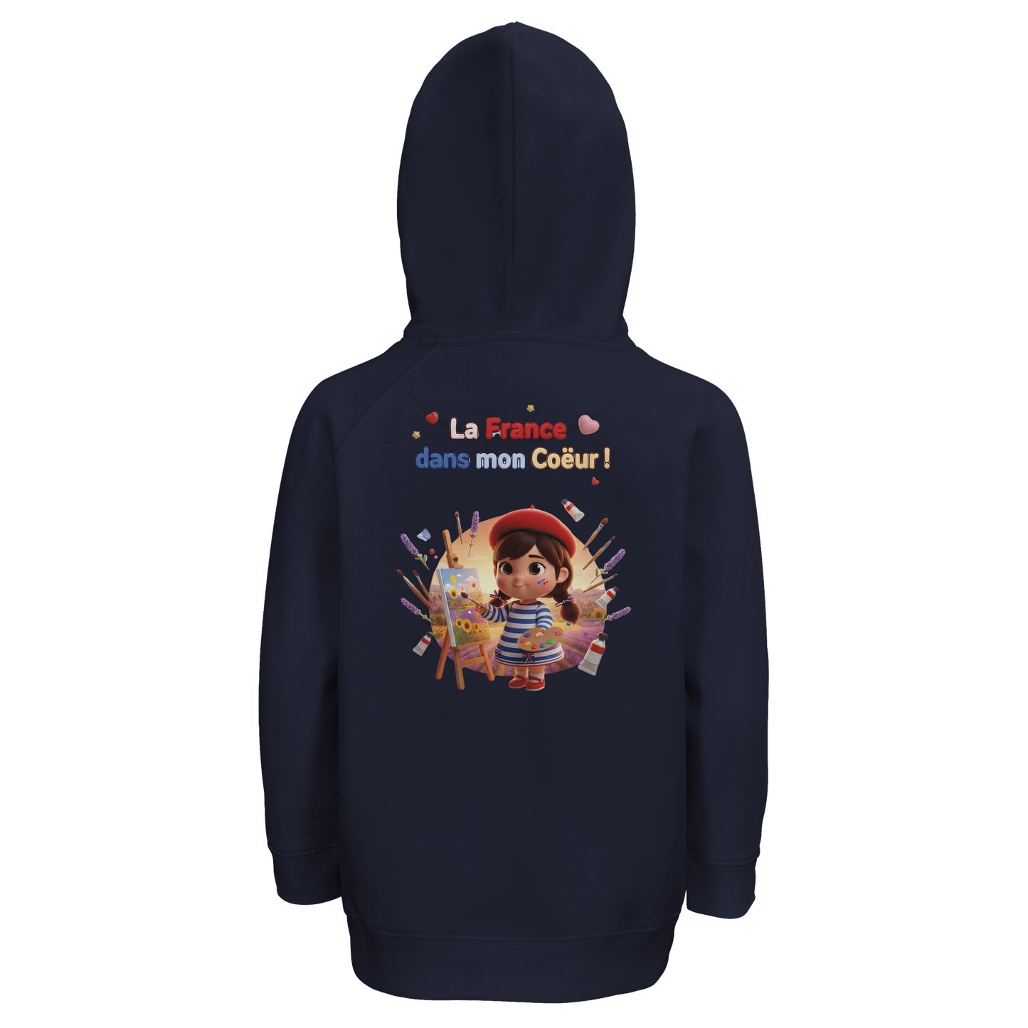 Mädchen-Kapuzenpullover style-French la France dans mon cœur Bio | SOL'S Stellar Kids 03576