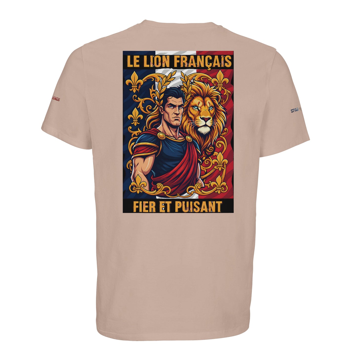 Men's T-shirt strong lion French style organic in conversion cotton | SOL'S Legend 03981