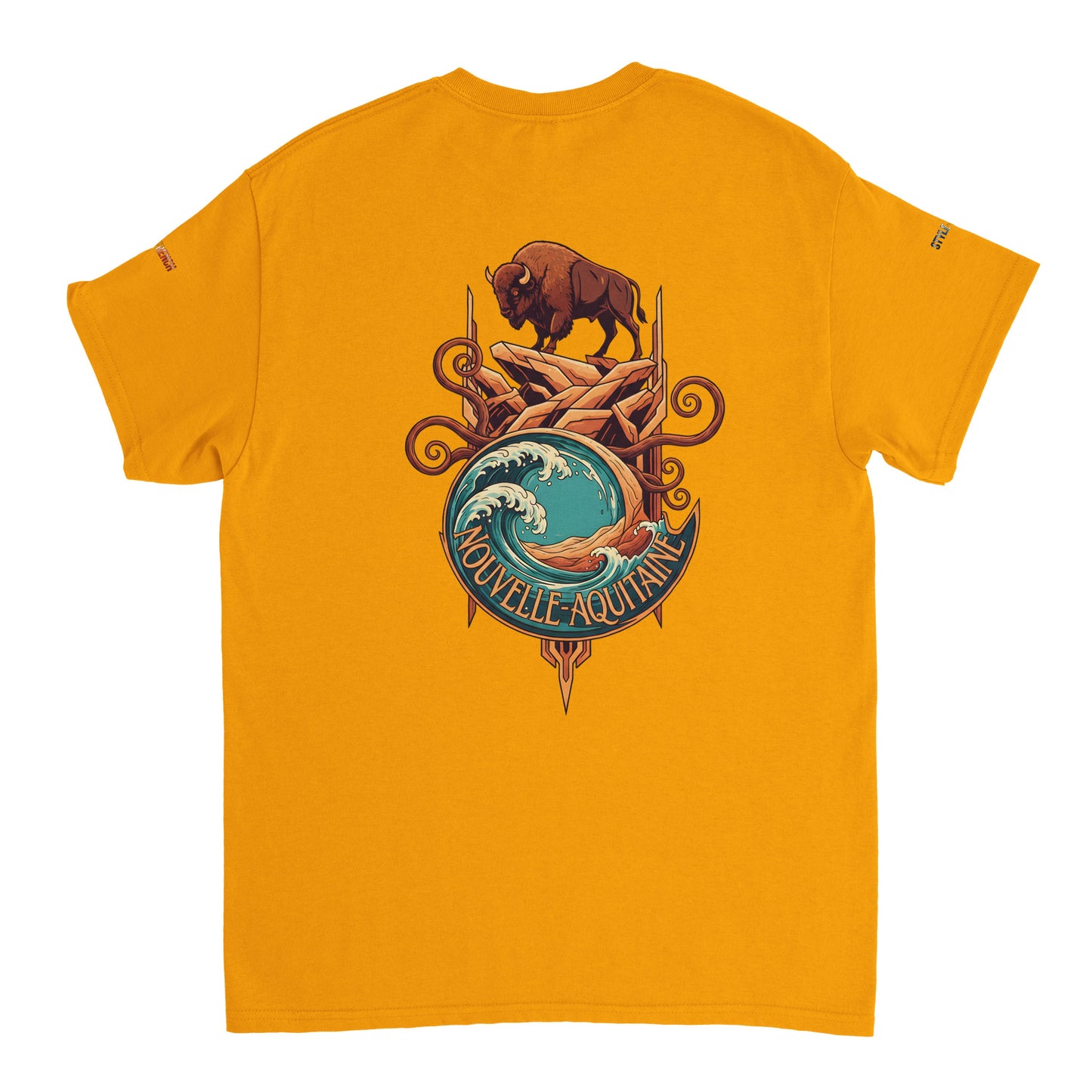 T-Shirt Neu-Aquitanien, dick, Rundhalsausschnitt | Gildan® 5000