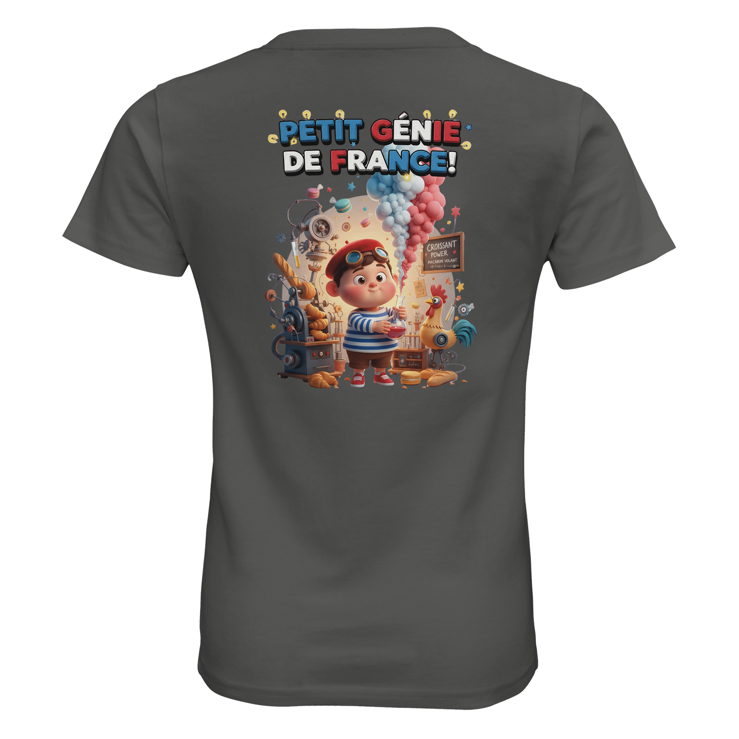 Bio-T-Shirt für Jungen, eng anliegend, mit Aufschrift „Kleines Genie“ | SOL'S Pioneer Kids 03578