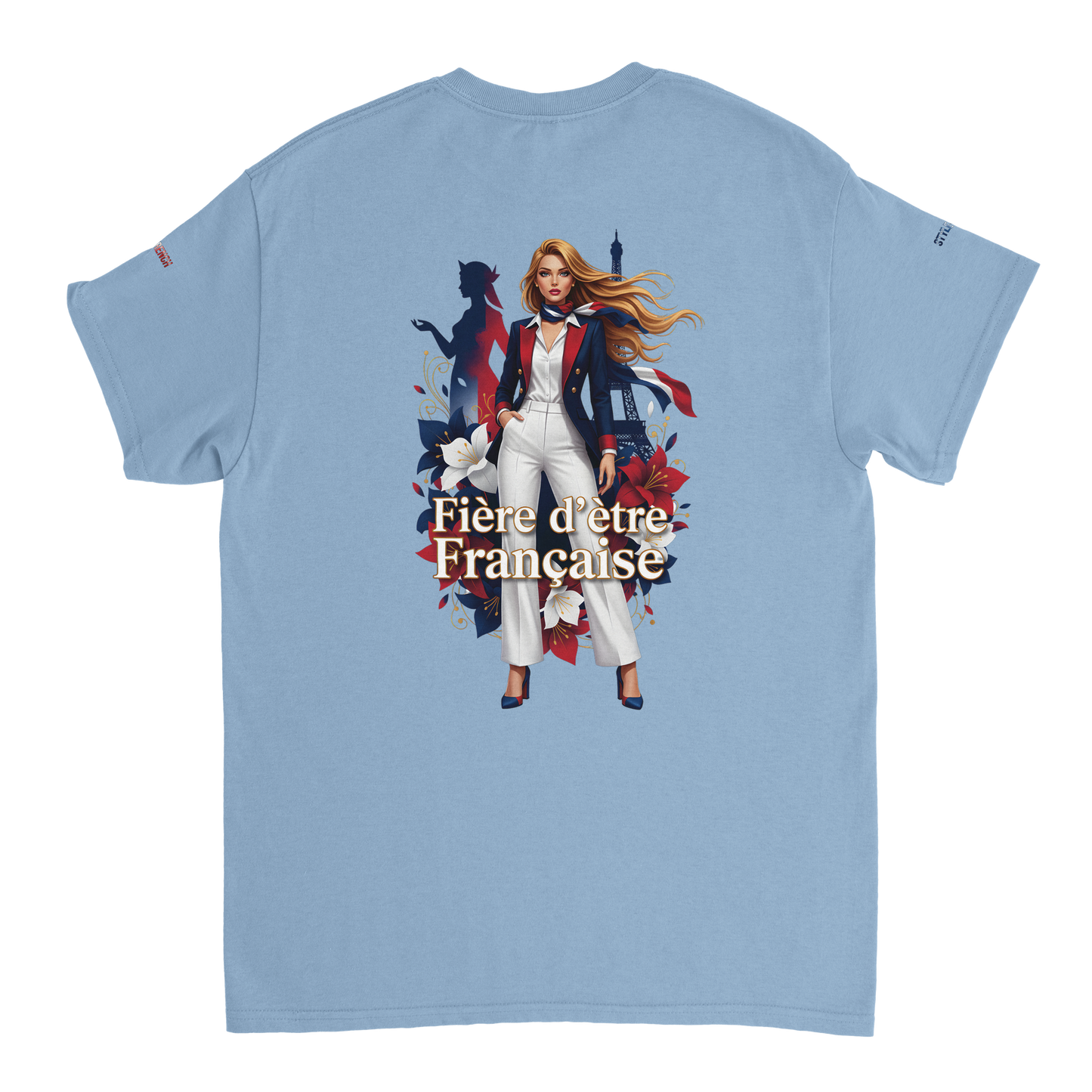 T-shirt Femme Fière d'être Française - Coton Premium