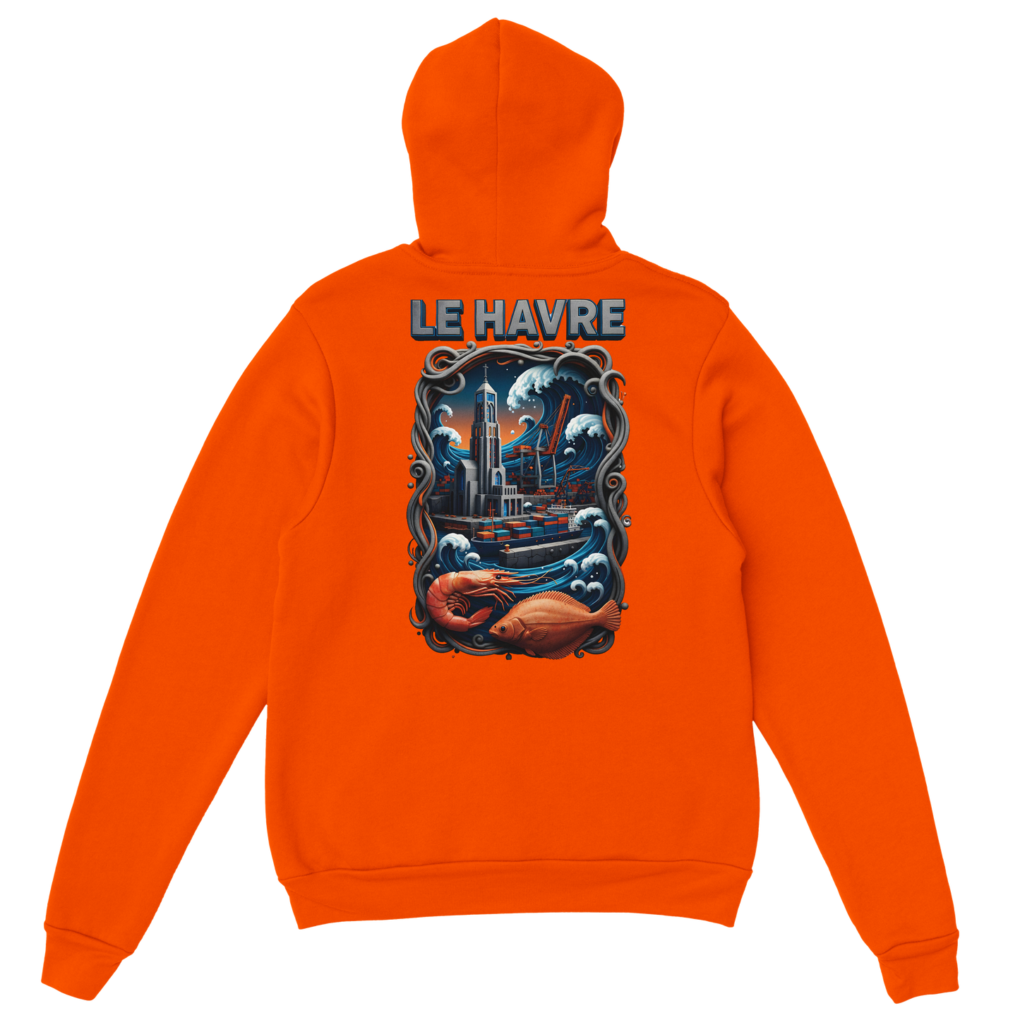 Sweat à capuche unisexe Le Havre