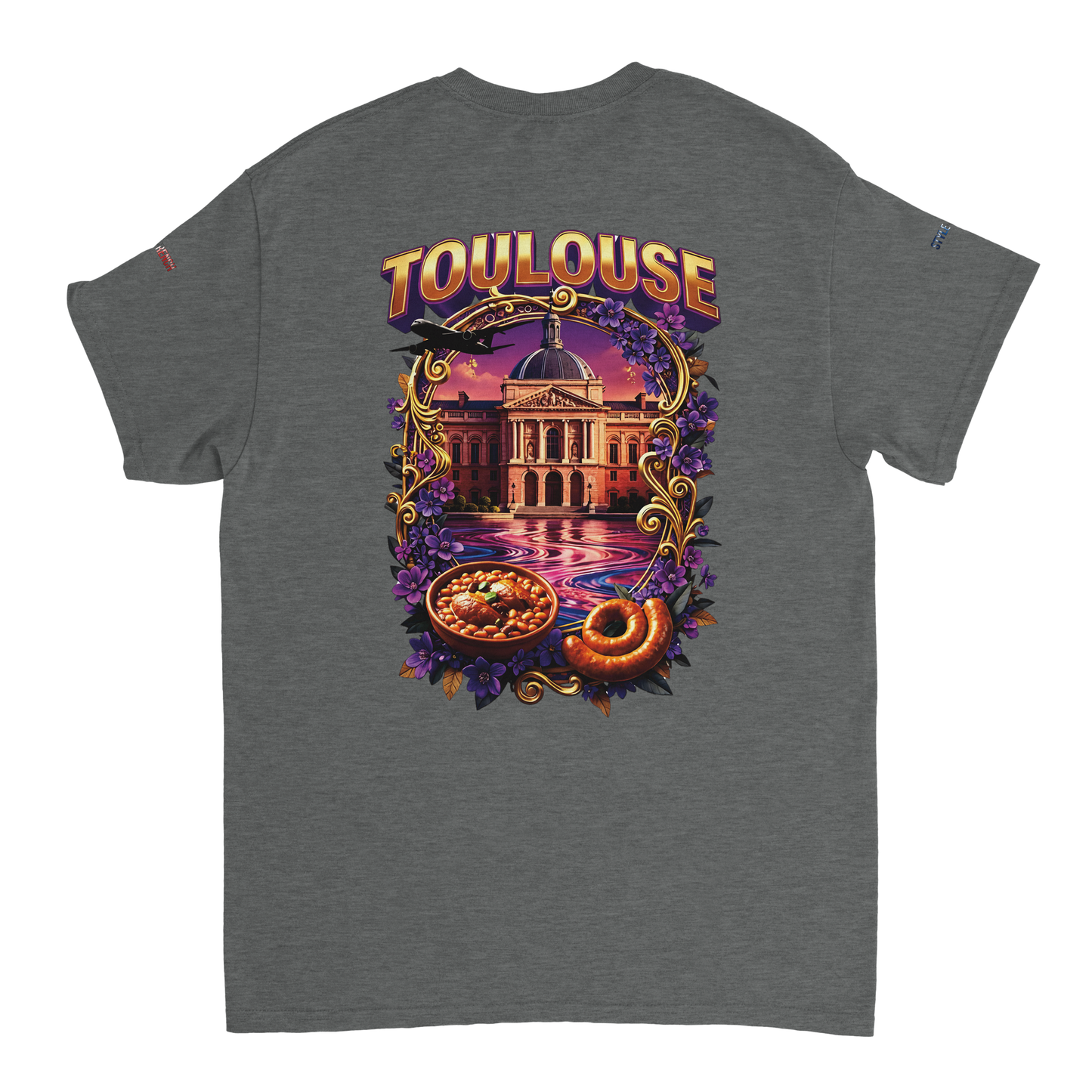 - Unisex Toulouse city of France heavy crewneck t-shirt | Gildan® 5000
