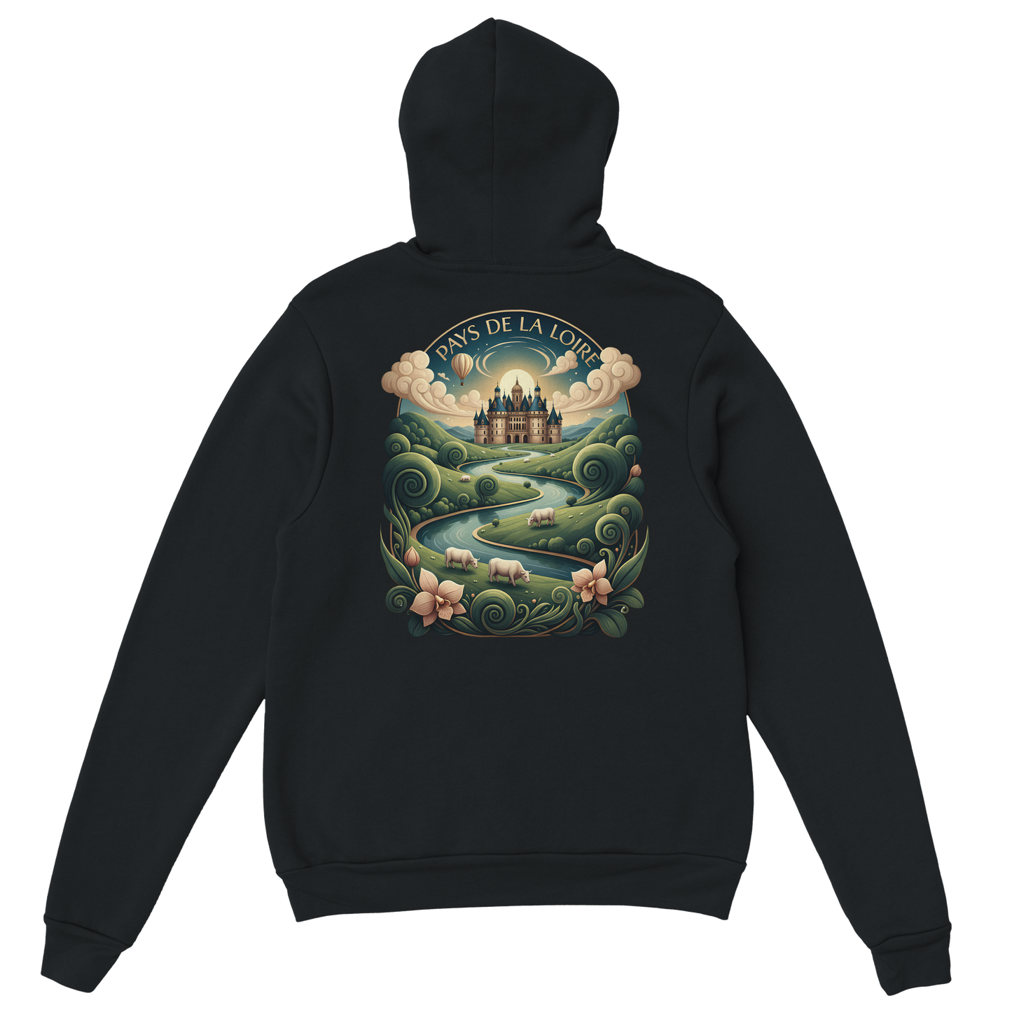 Klassischer Unisex-Kapuzenpullover Pays de la Loire | Gildan® 18500