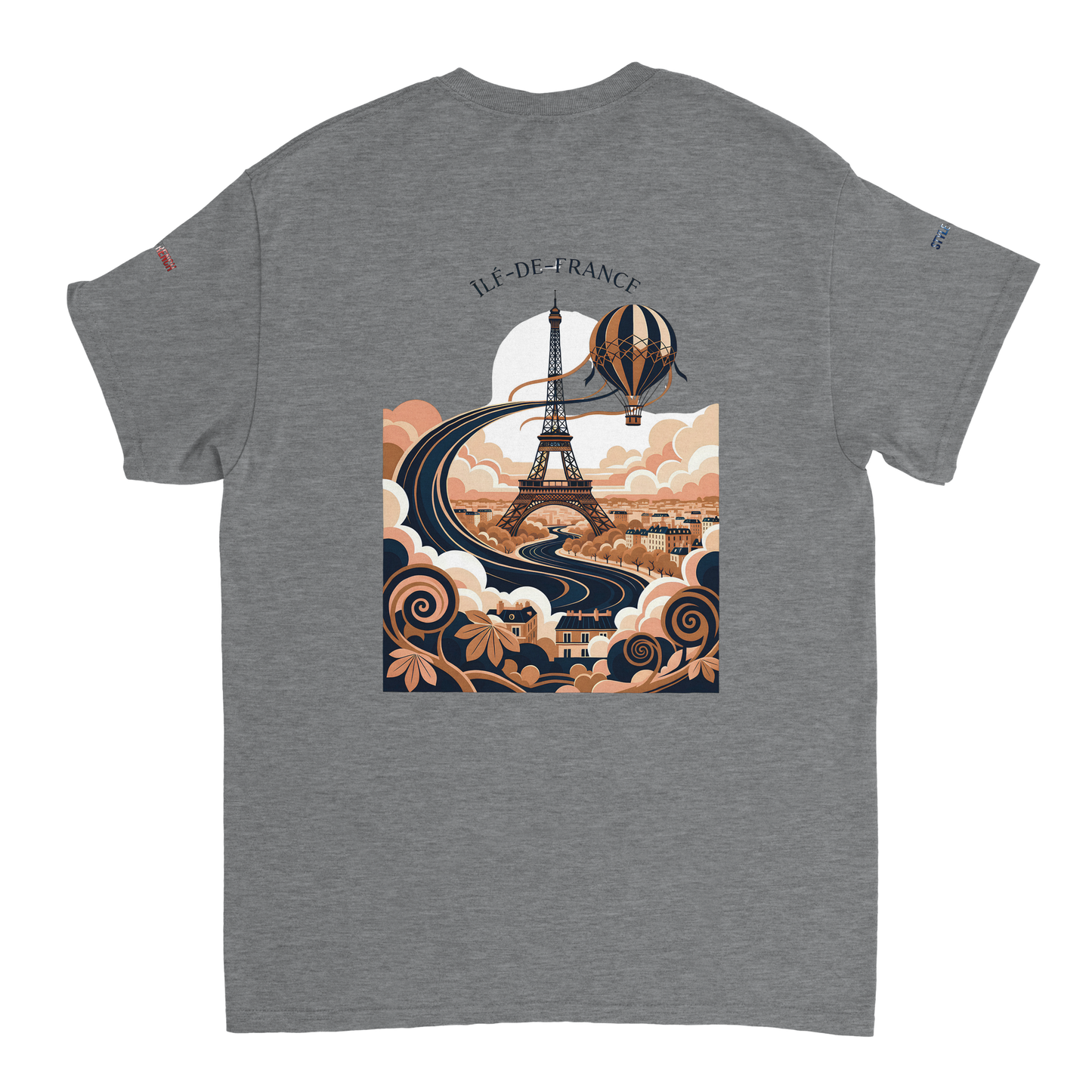 Unisex T-Shirt Île-de-France dick rundhals | Gildan® 5000