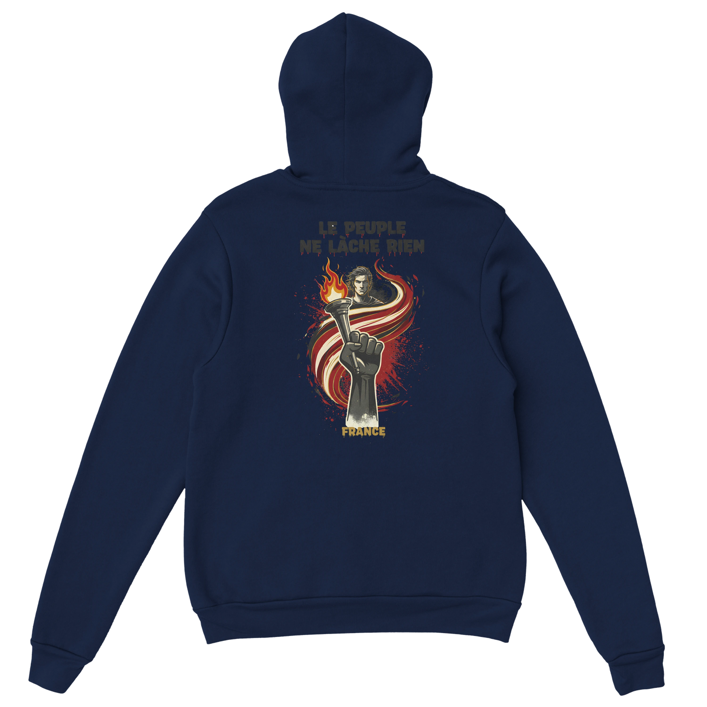 "The people don't give up" hoodie - classic French style for men | Gildan® 18500
