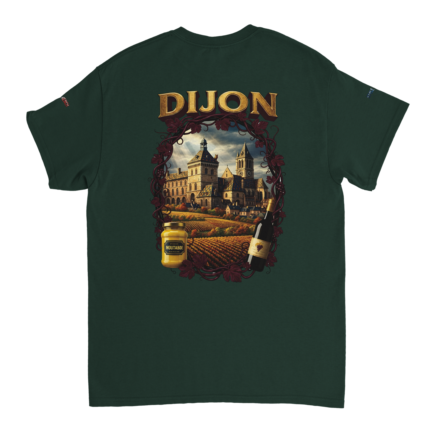 Unisex T-Shirt Dijon Stadt Frankreich dick Rundhals | Gildan® 5000