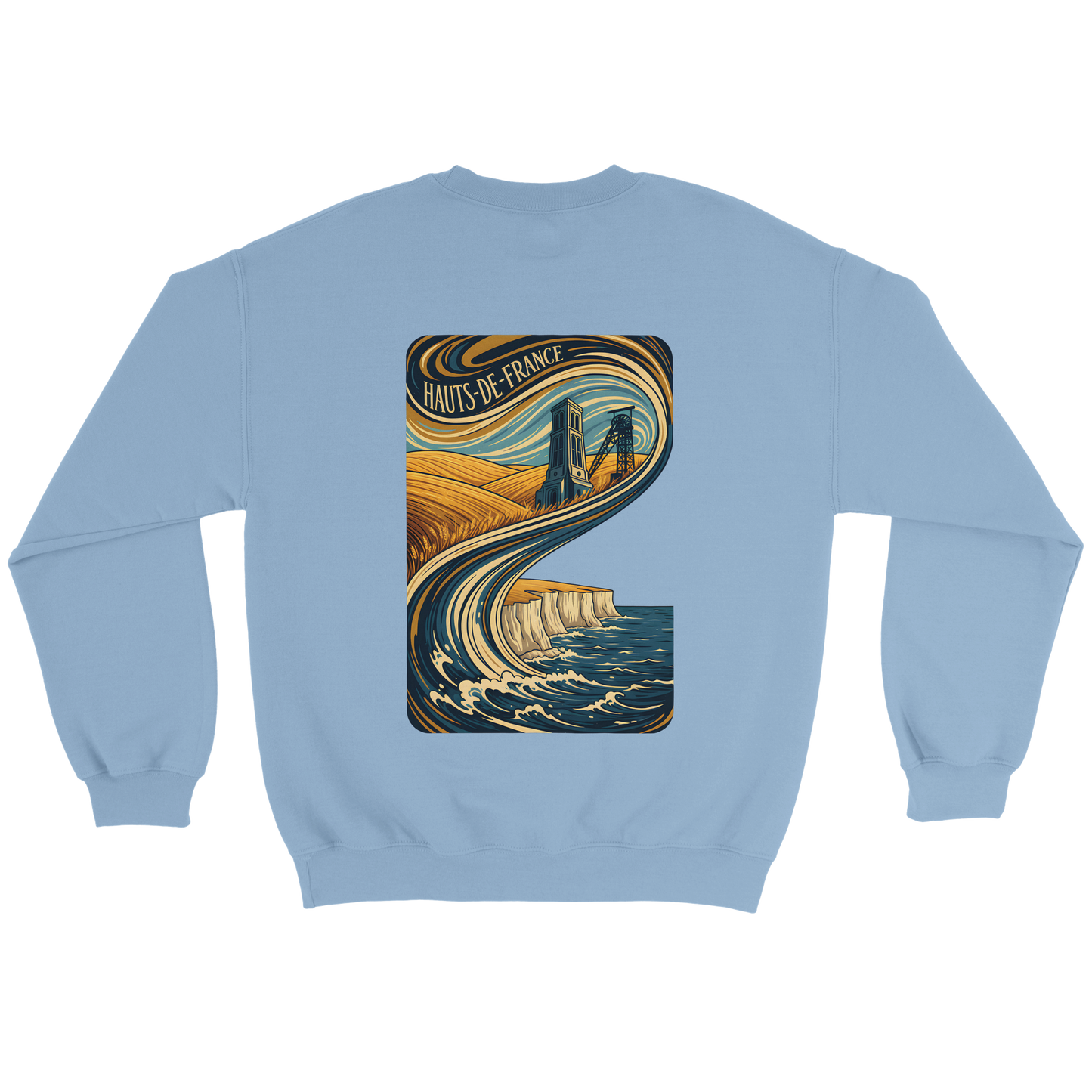 Unisex Nord-Pas-de-Calais classic crewneck sweatshirt | Gildan® 18000