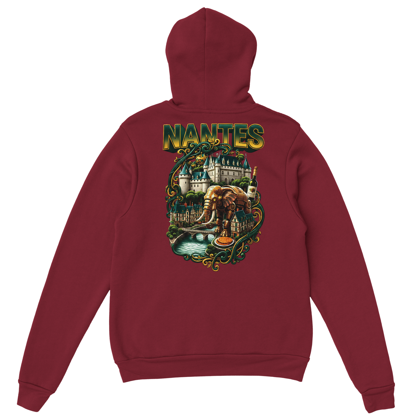 Unisex-Kapuzenpullover Nantes Stadt Frankreich klassisch | Gildan® 18500