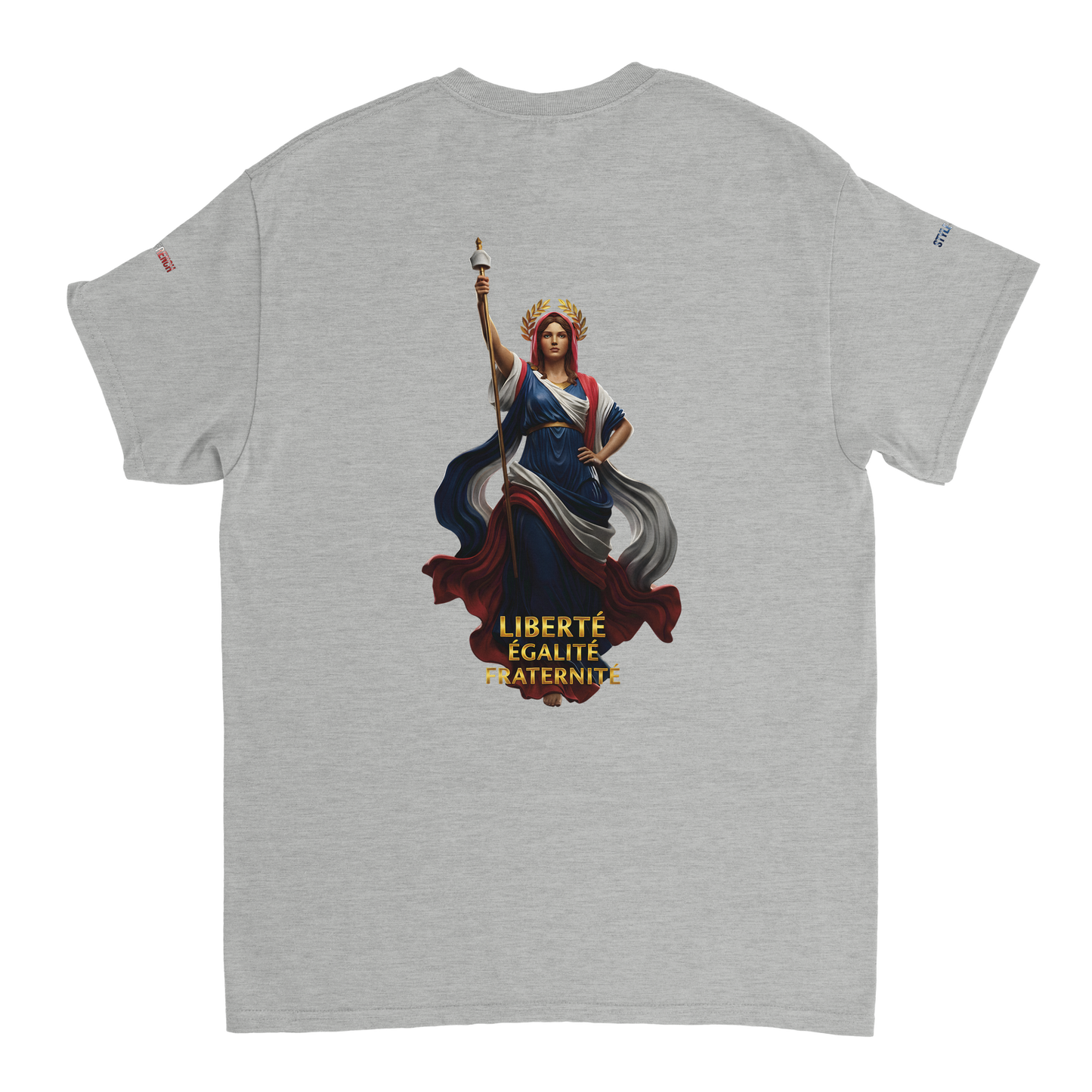 T-Shirt femme  France Patriote   - Coton Premium - Coupe Classique