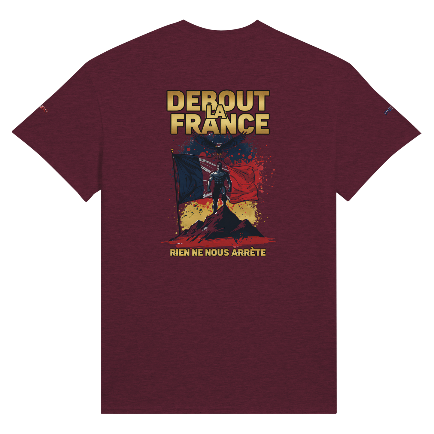 T-Shirt "Debout la France" | Rundhalsausschnitt aus ultra Baumwolle | Gildan 2000