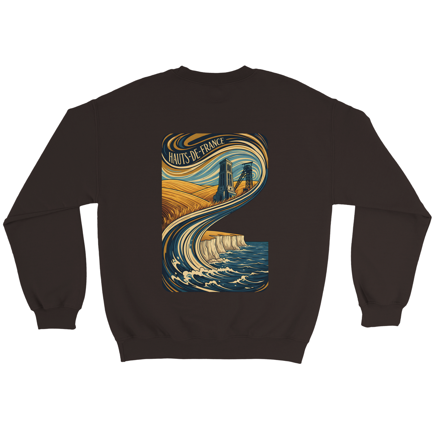 Unisex Nord-Pas-de-Calais classic crewneck sweatshirt | Gildan® 18000